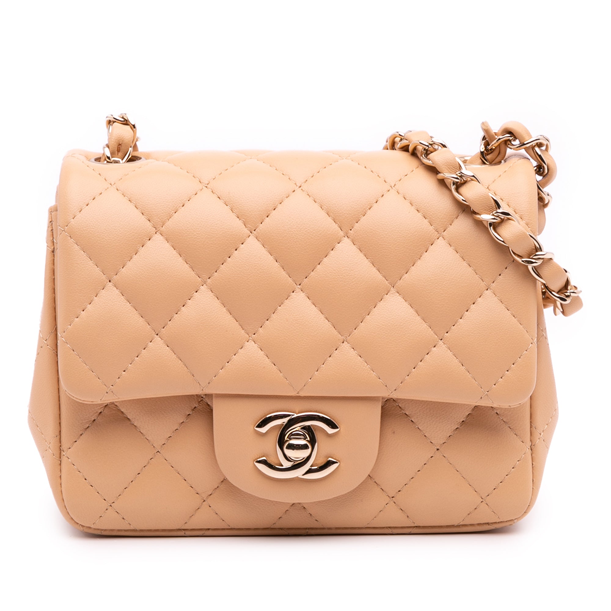 Chanel Chanel Mini Square Beige Borse, Novità, Prodotti