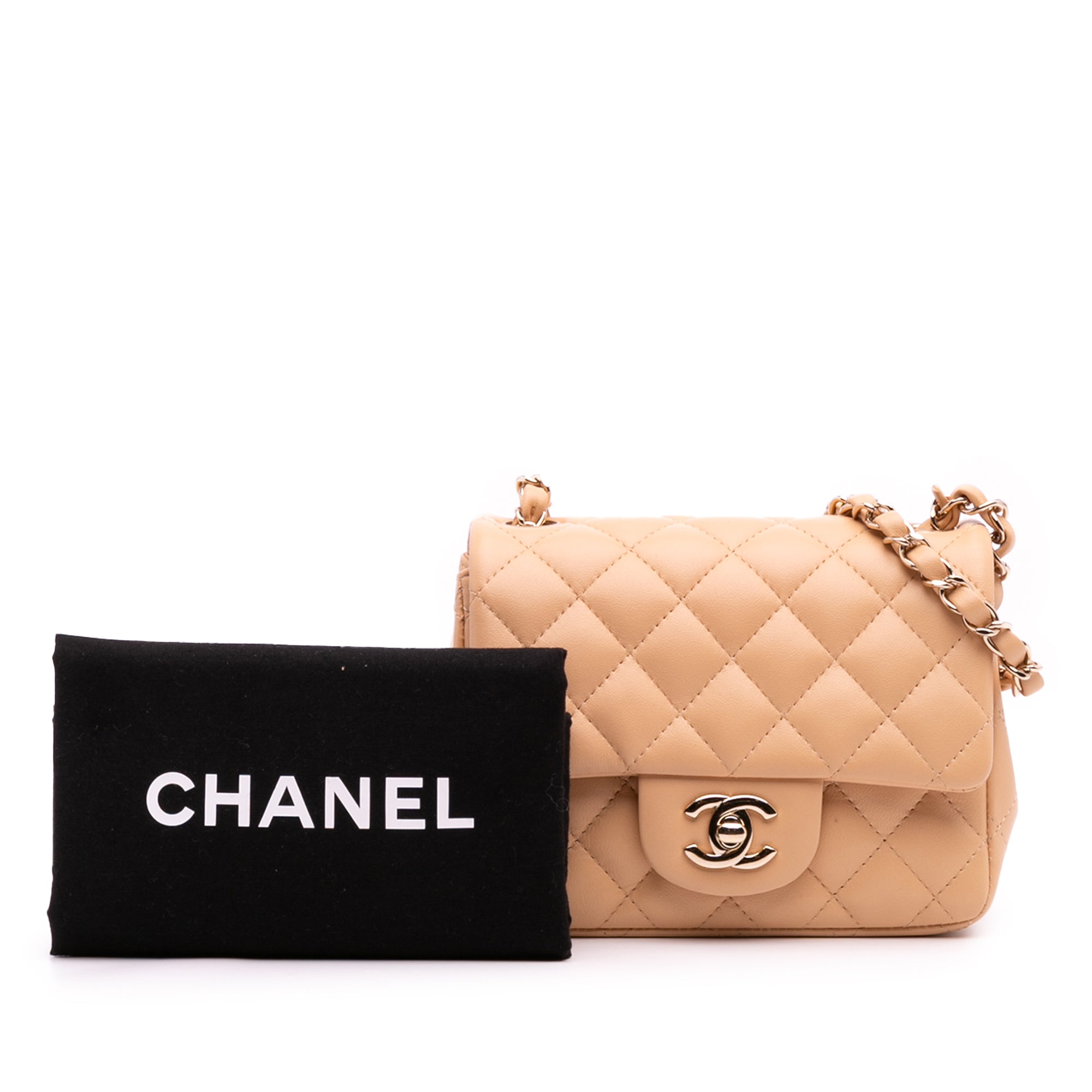 Chanel Chanel Mini Square Beige Borse, Novità, Prodotti