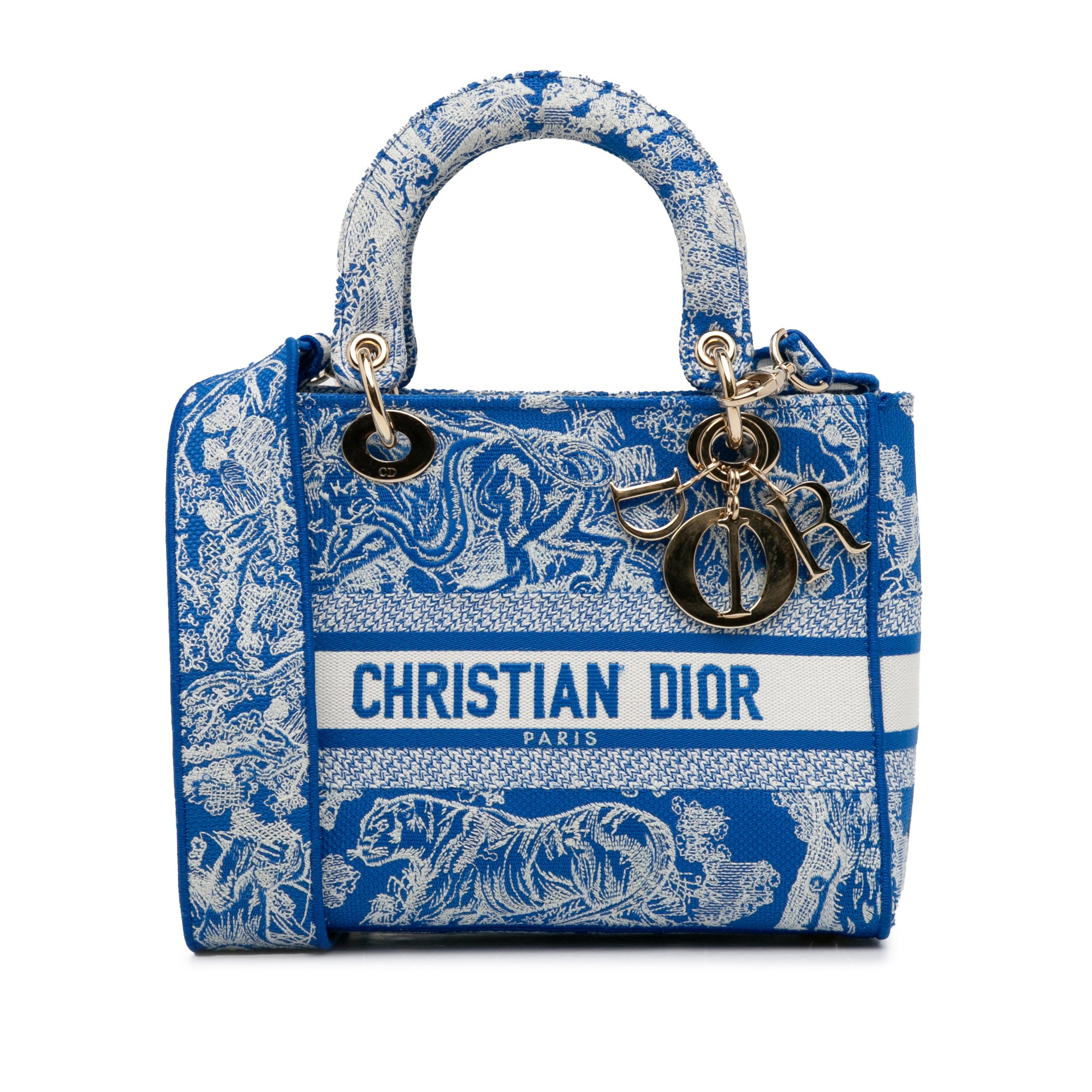Dior Borsa Dior Lady D-lite Toile de Jouy media Borse