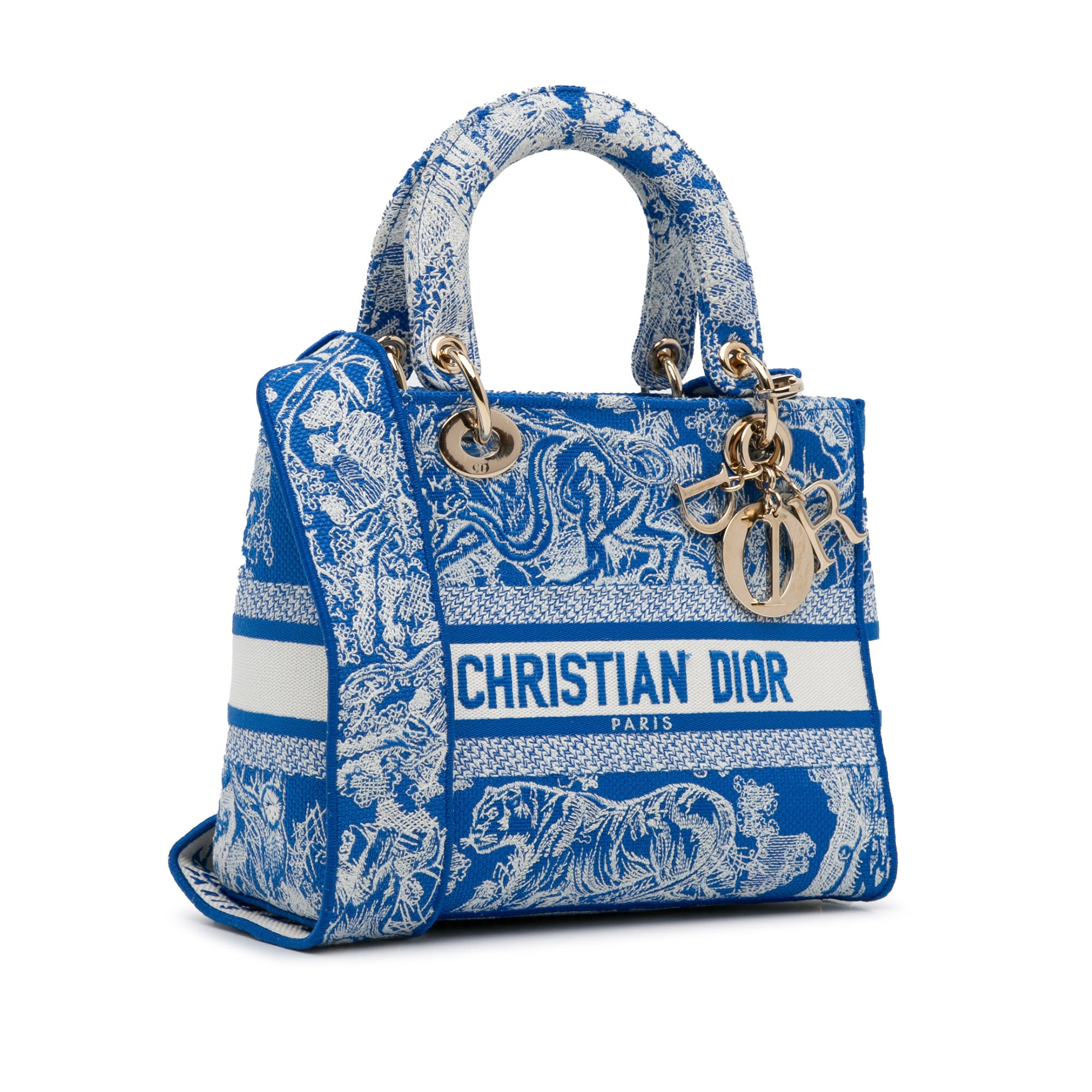 Dior Borsa Dior Lady D-lite Toile de Jouy media Borse