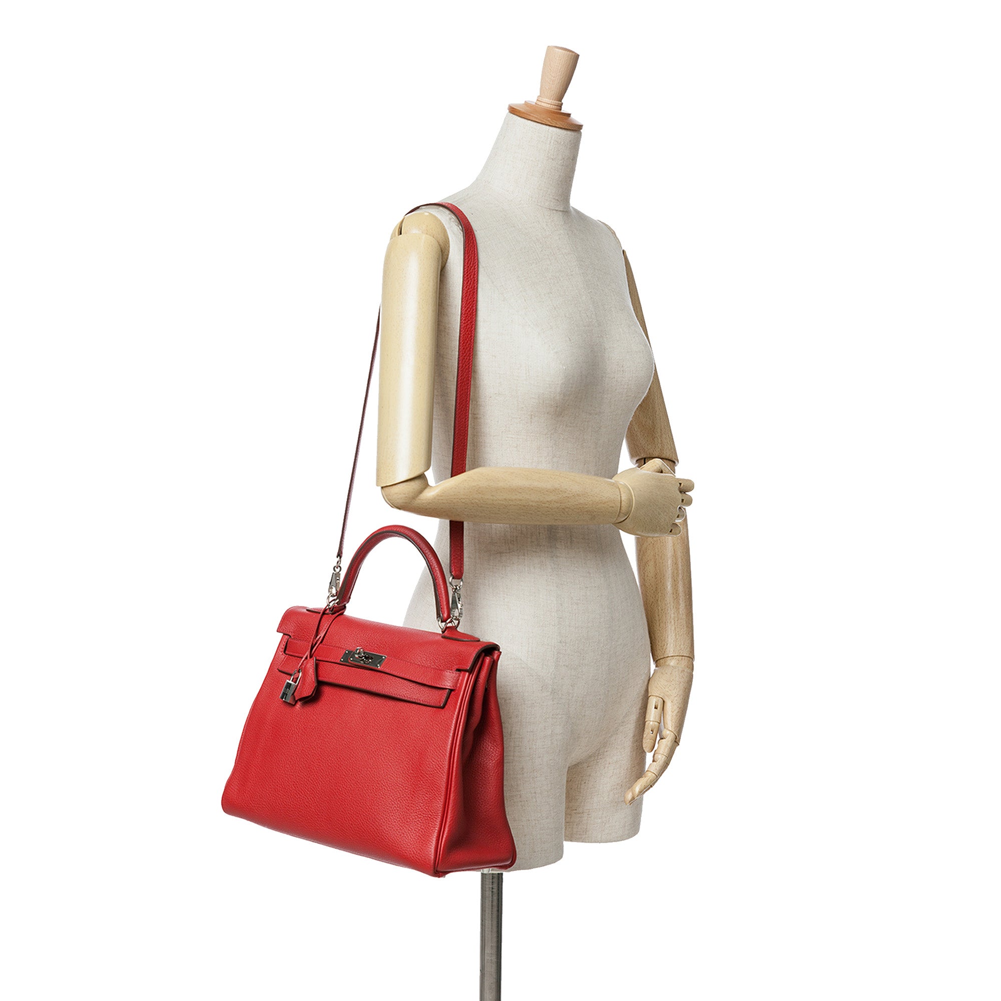 Hermès Hermès Kelly 32 togo Rouge Casaque Borse