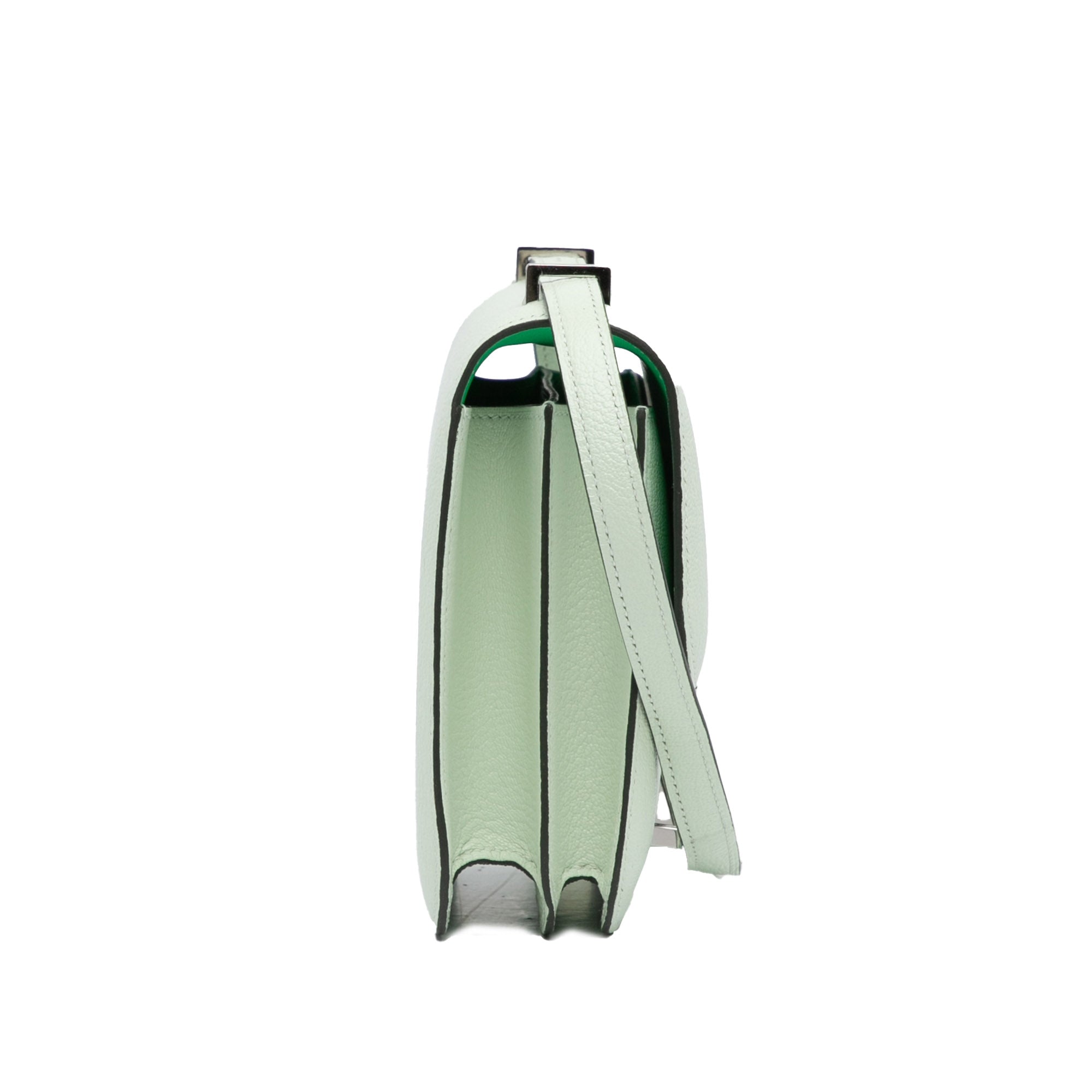 Hermès Borsa Hermès Mini Constance 18 Mirror Chevrè Verso Vert frizz Borse