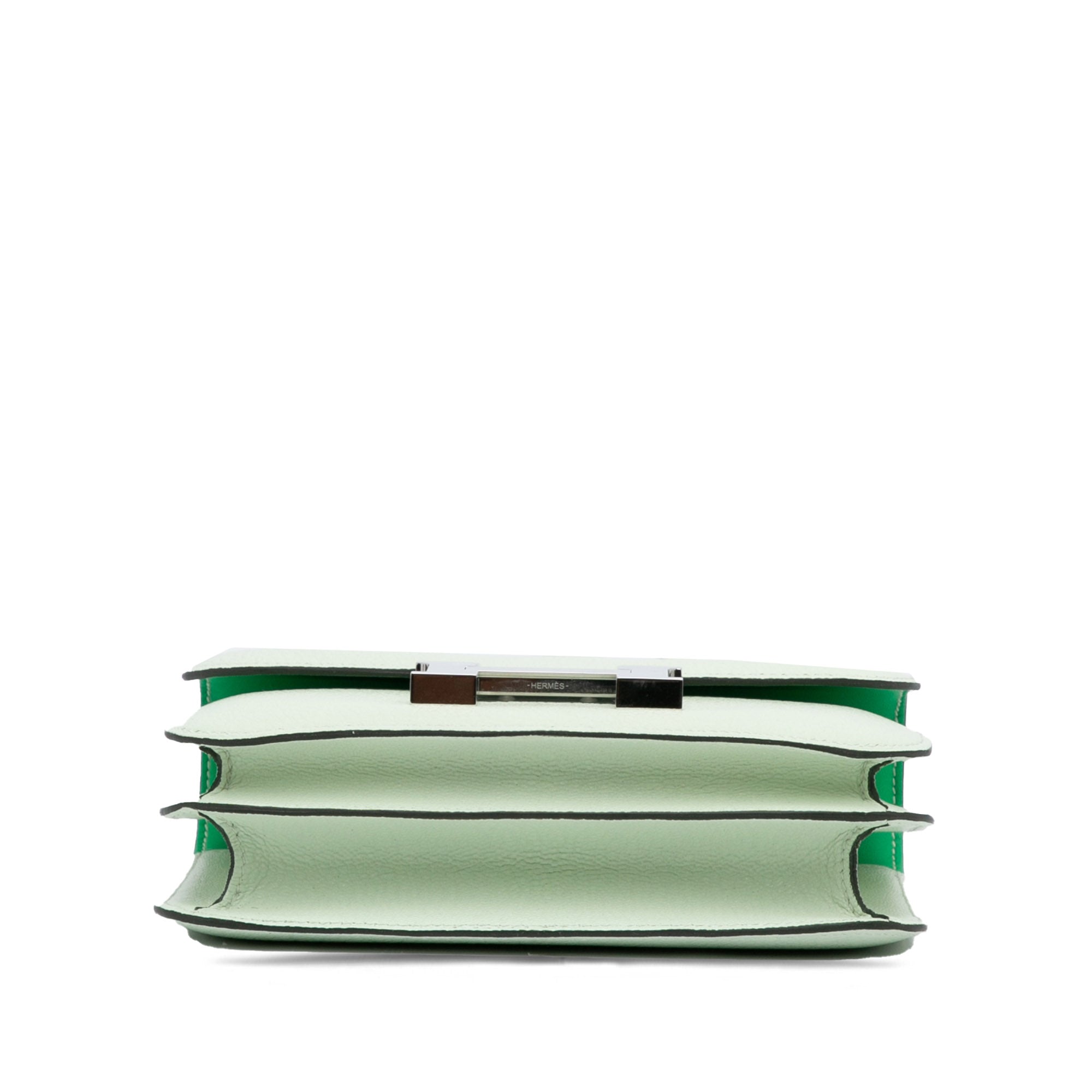 Hermès Borsa Hermès Mini Constance 18 Mirror Chevrè Verso Vert frizz Borse