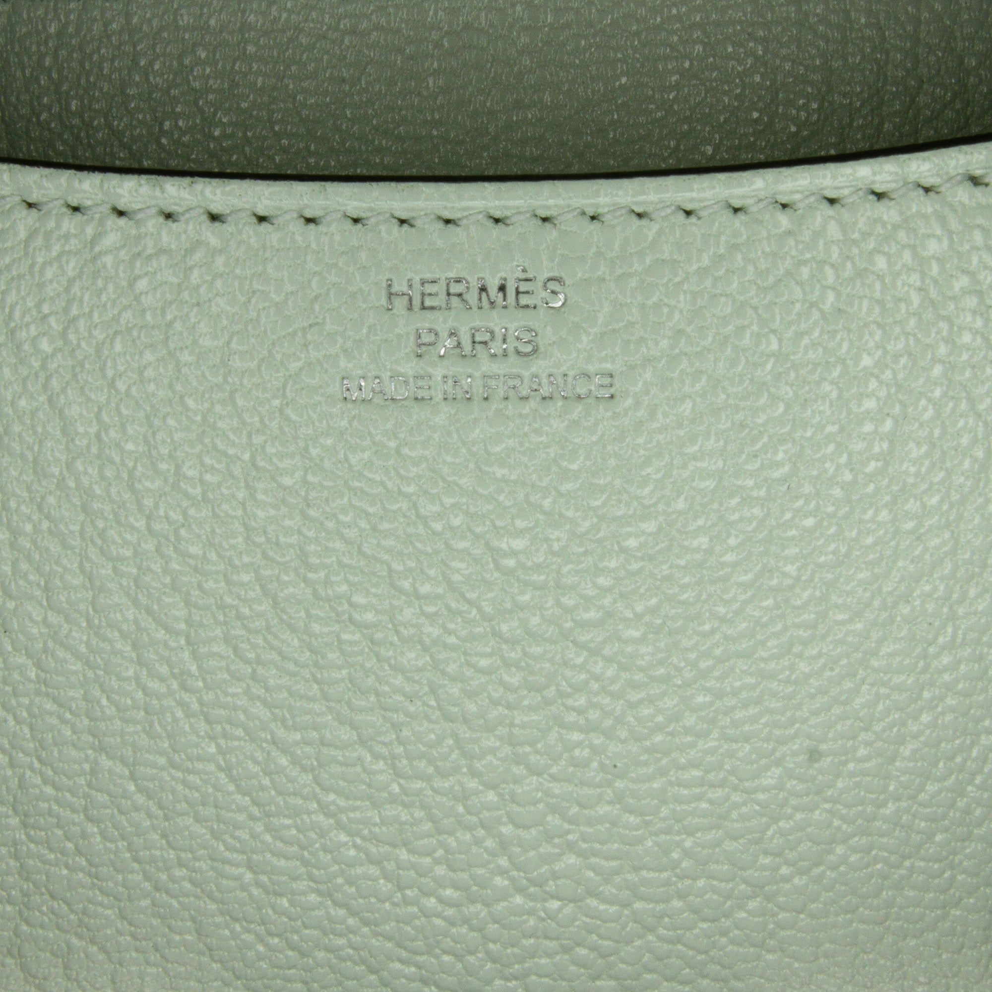 Hermès Borsa Hermès Mini Constance 18 Mirror Chevrè Verso Vert frizz Borse