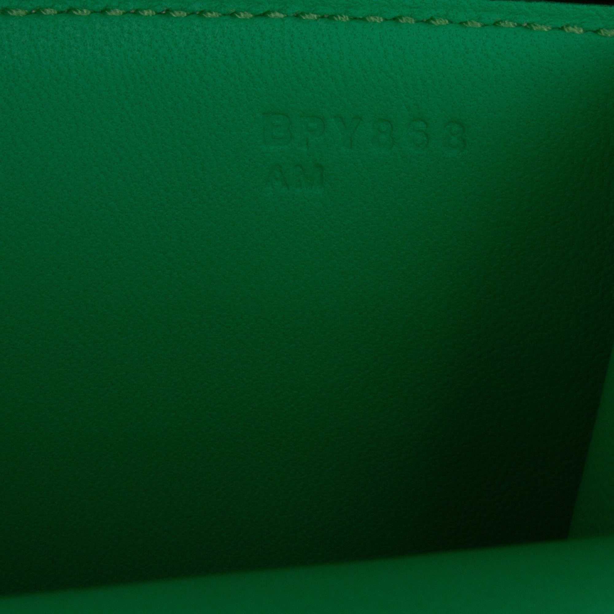 Hermès Borsa Hermès Mini Constance 18 Mirror Chevrè Verso Vert frizz Borse