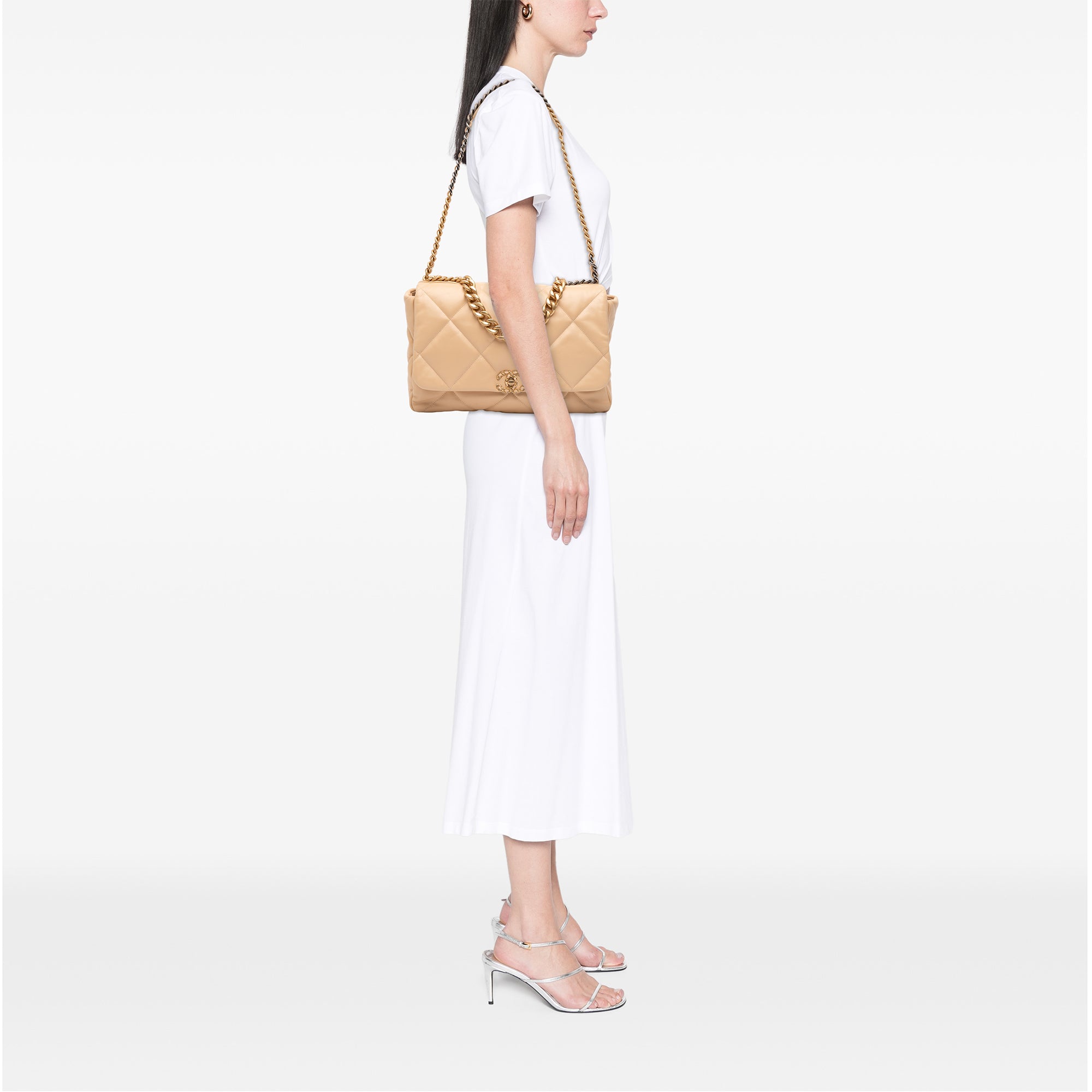 Chanel Chanel 19 Maxi Beige Borse, Novità, Prodotti