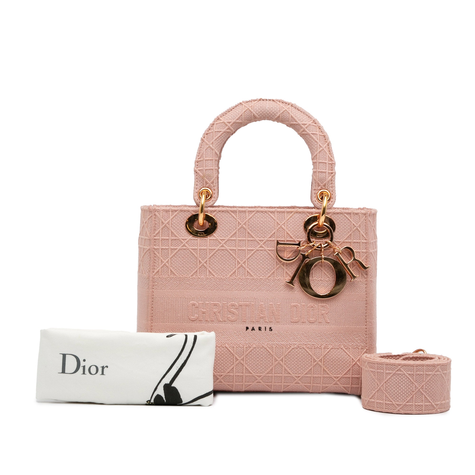 Dior Borsa Dior Lady D-lite rosa Borse