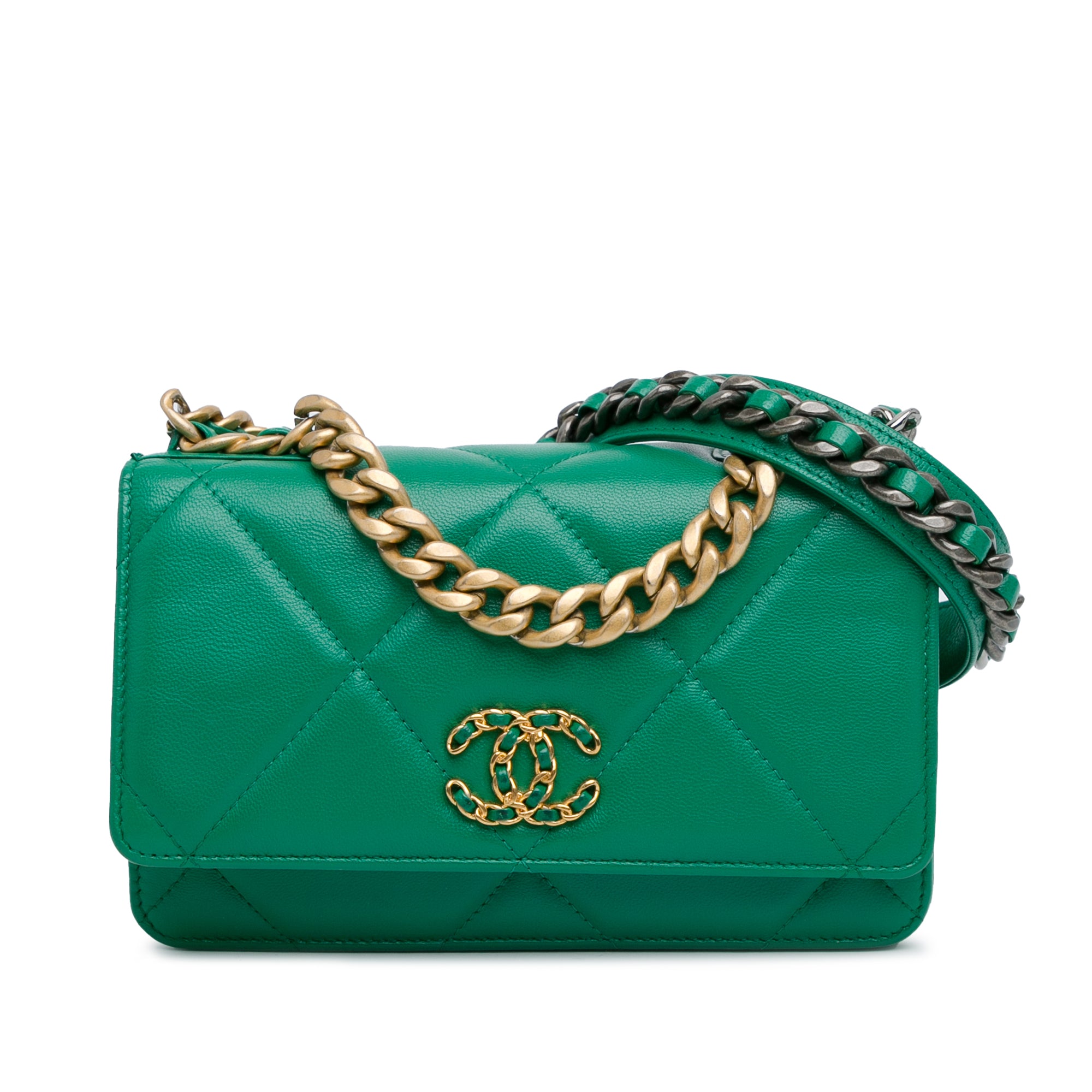 Chanel Borsa Chanel 19 Woc verde Borse