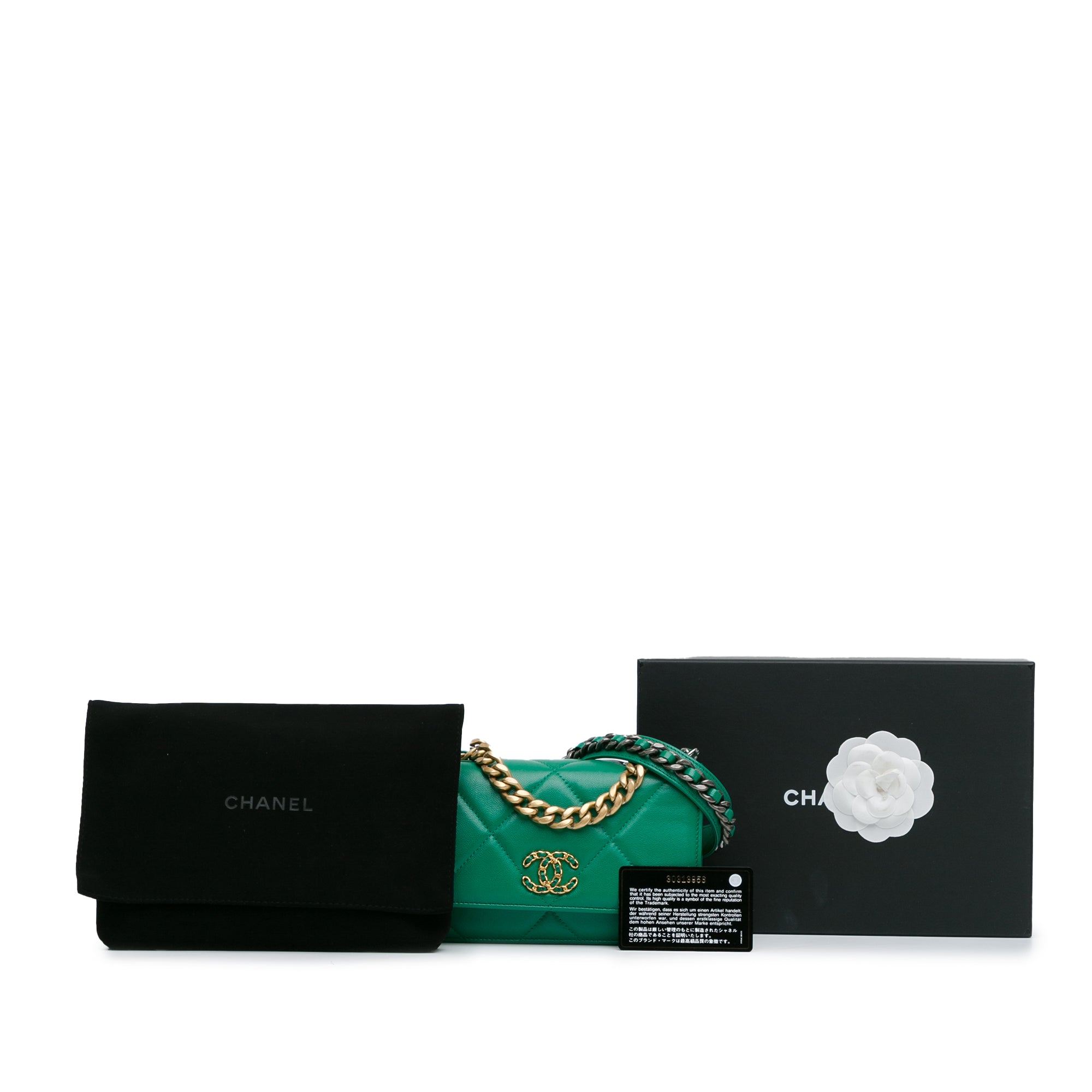 Chanel Borsa Chanel 19 Woc verde Borse