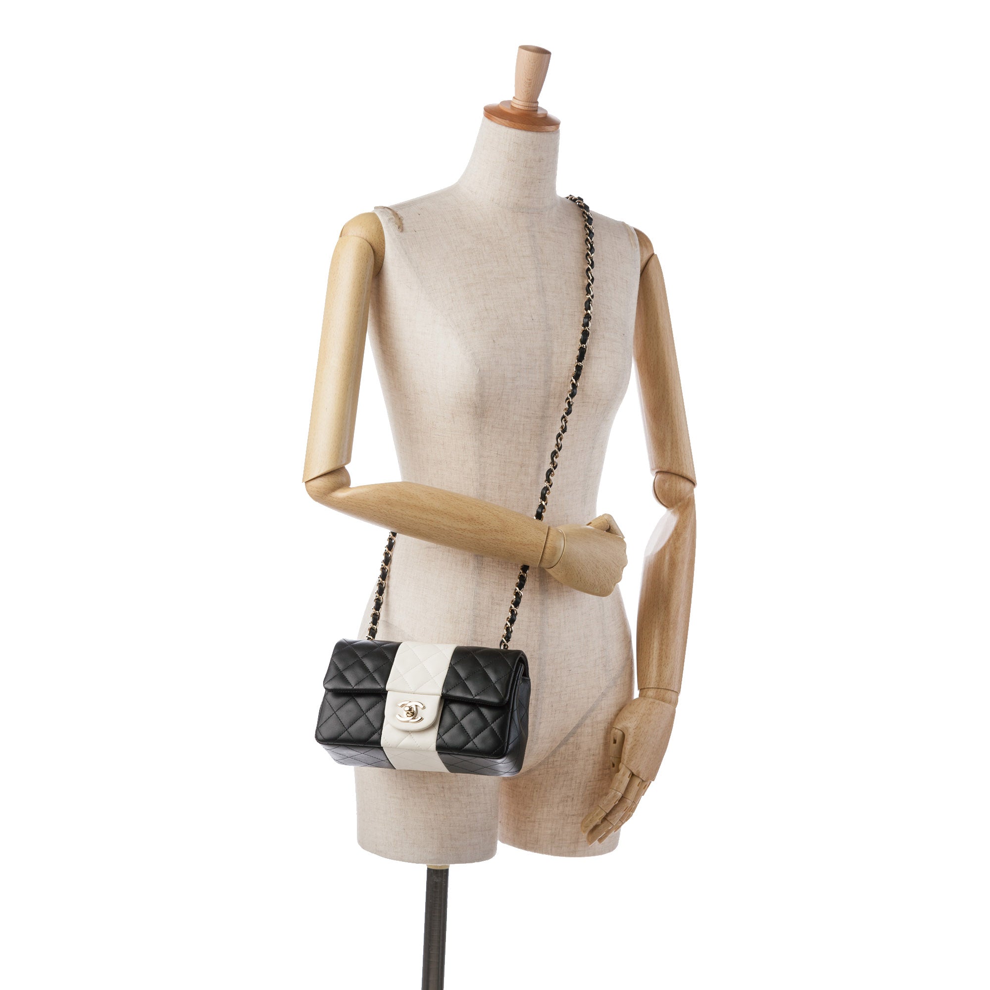 Chanel Borsa Chanel Mini Rectangular Bicolor Borse