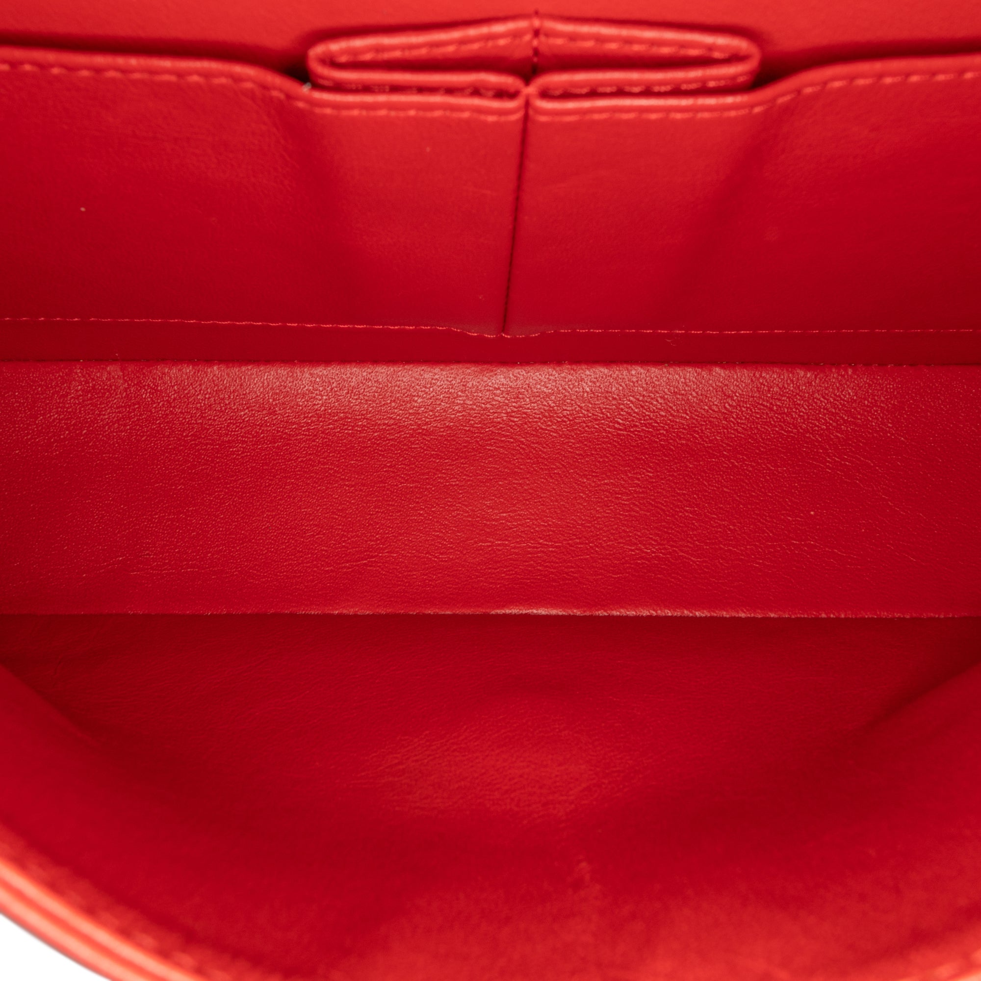 Chanel Chanel Classic Media Agnello Red Borse, Novità, Prodotti