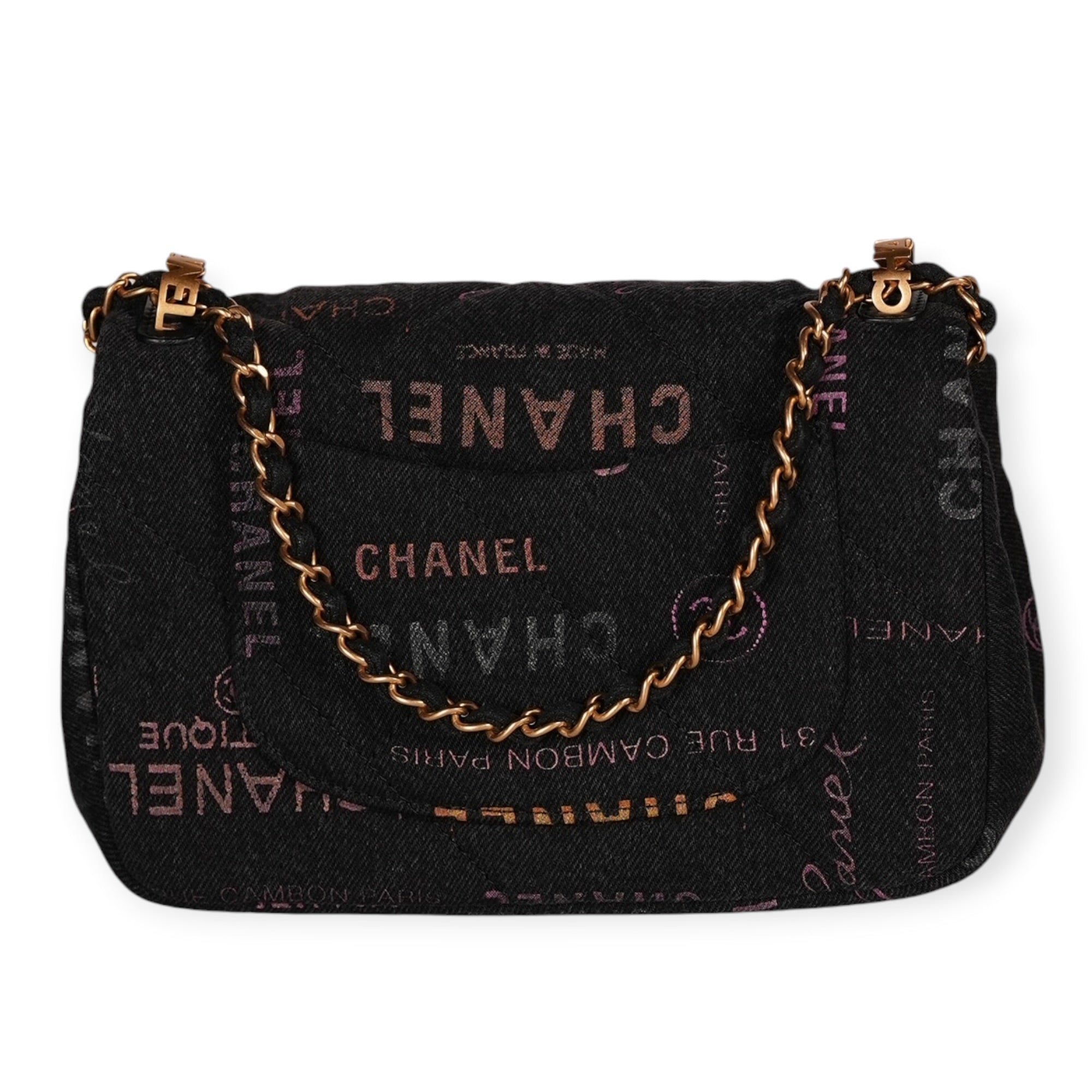 Chanel Chanel Mini Rectangular Denim Grafitti Borse, Novità