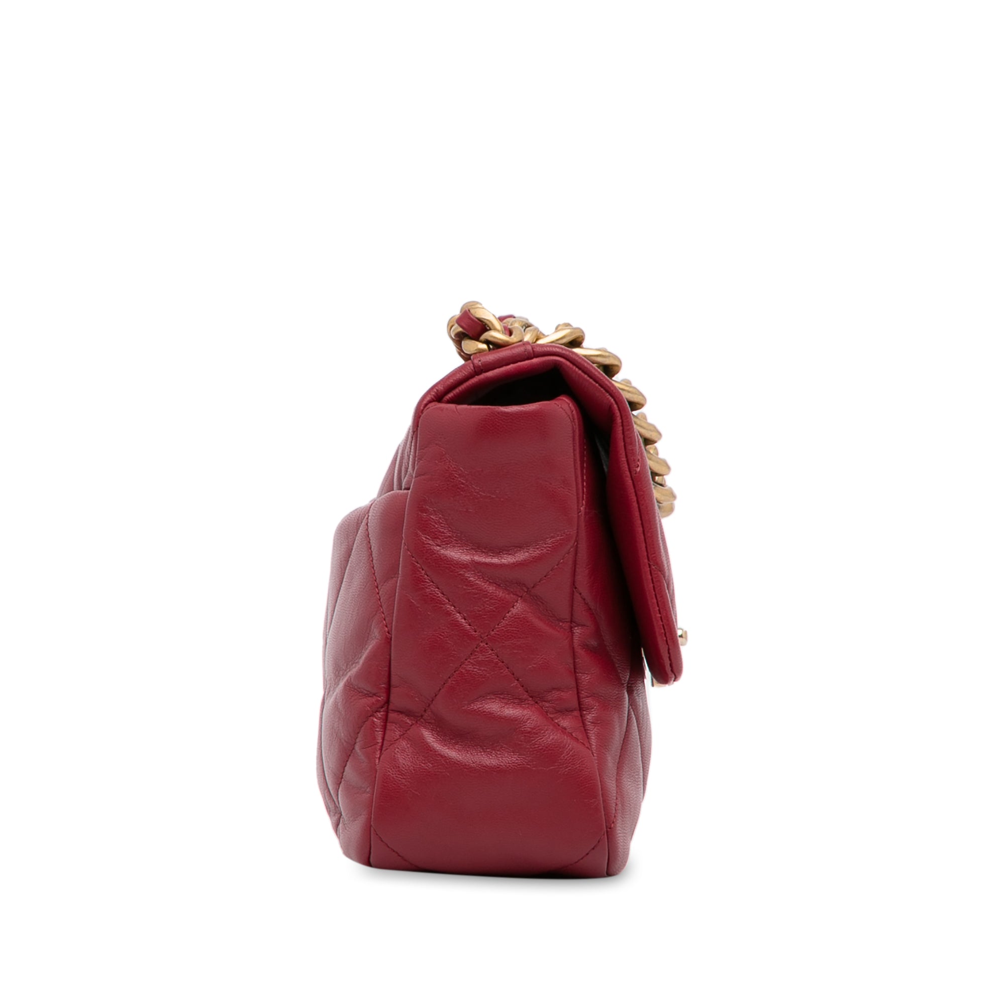 Chanel Borsa Chanel 19 Grande Rosso Borse