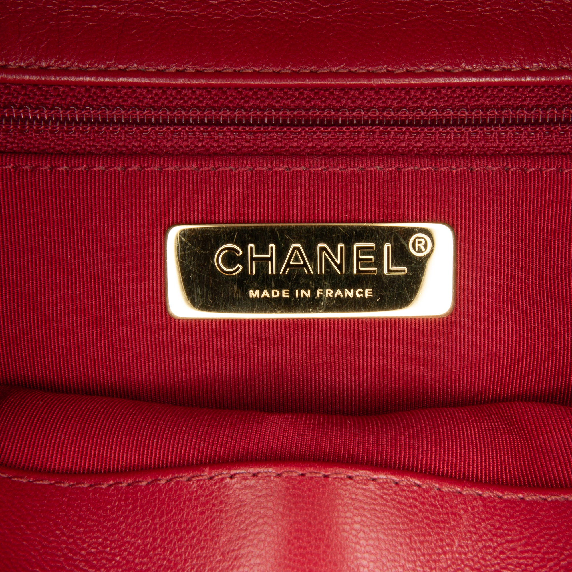Chanel Borsa Chanel 19 Grande Rosso Borse