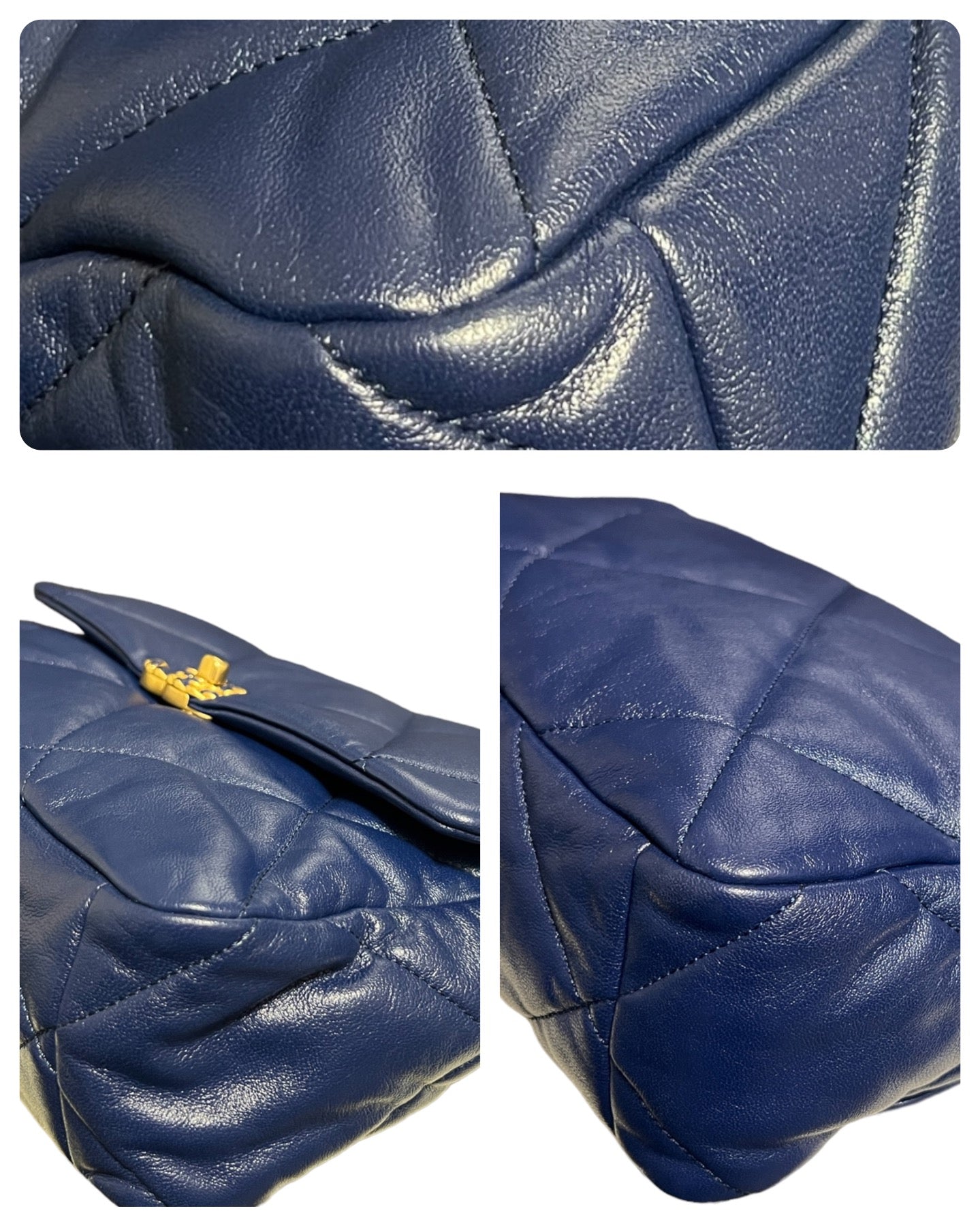 Chanel Borsa Chanel 19 Grande Blu Borse