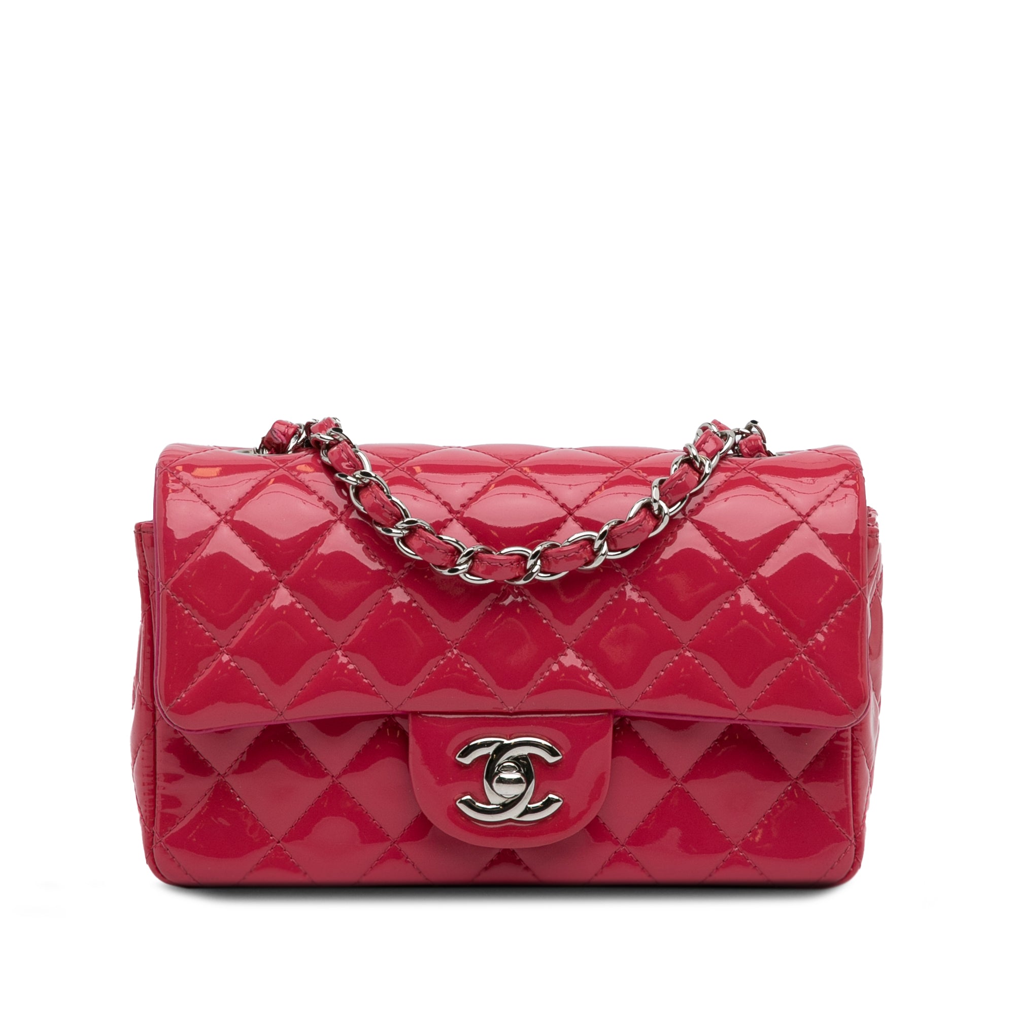 Chanel Chanel Classic Mini Rectangular patent Borse