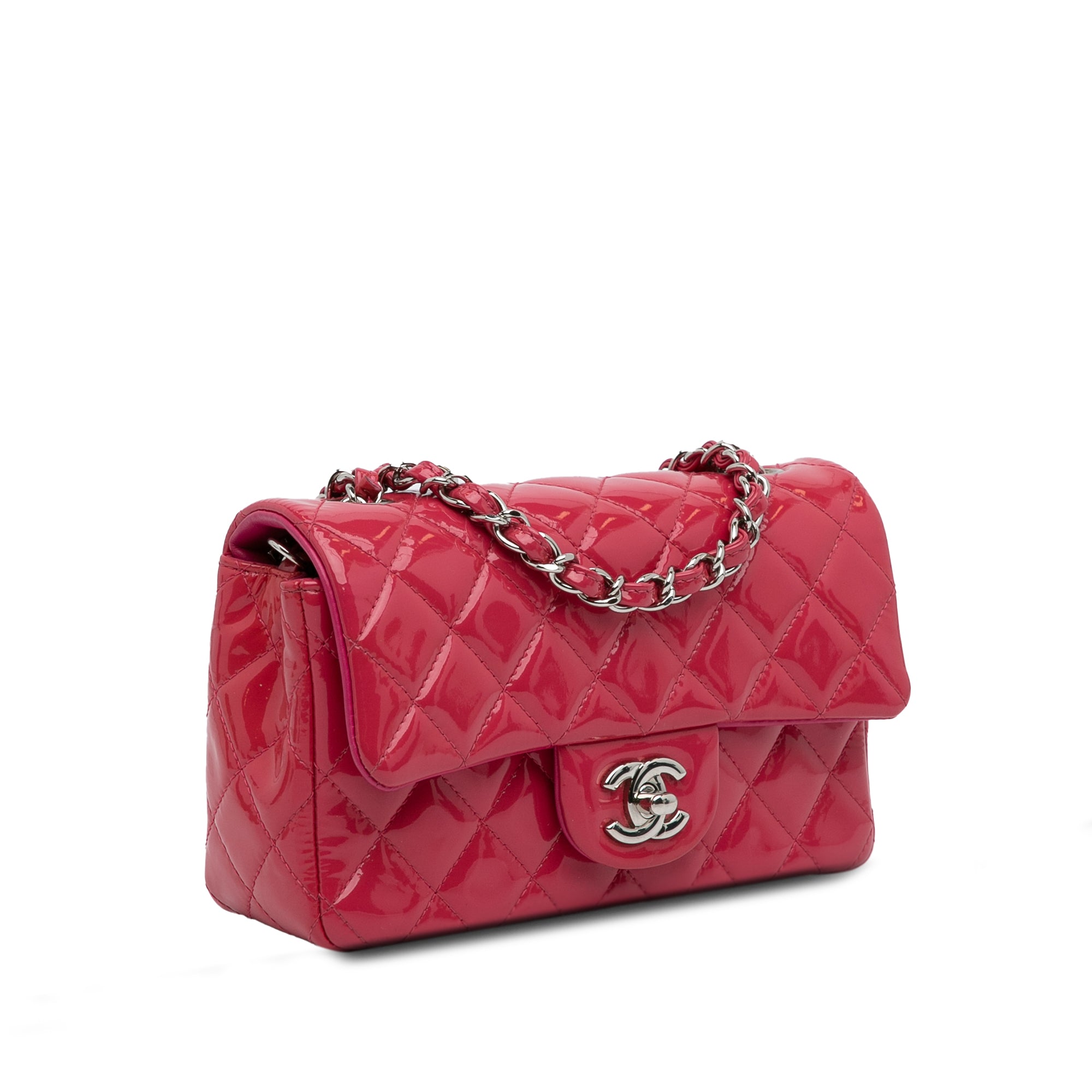 Chanel Chanel Classic Mini Rectangular patent Borse