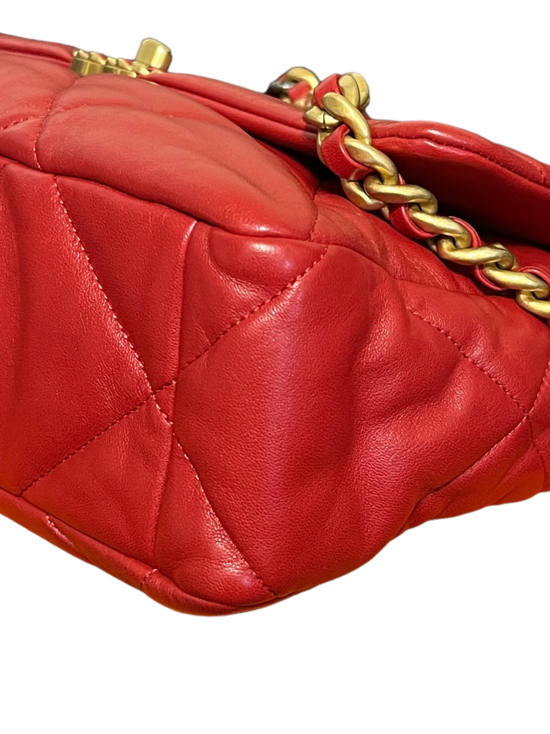 Chanel Borsa Chanel 19 Grande Rossa Borse