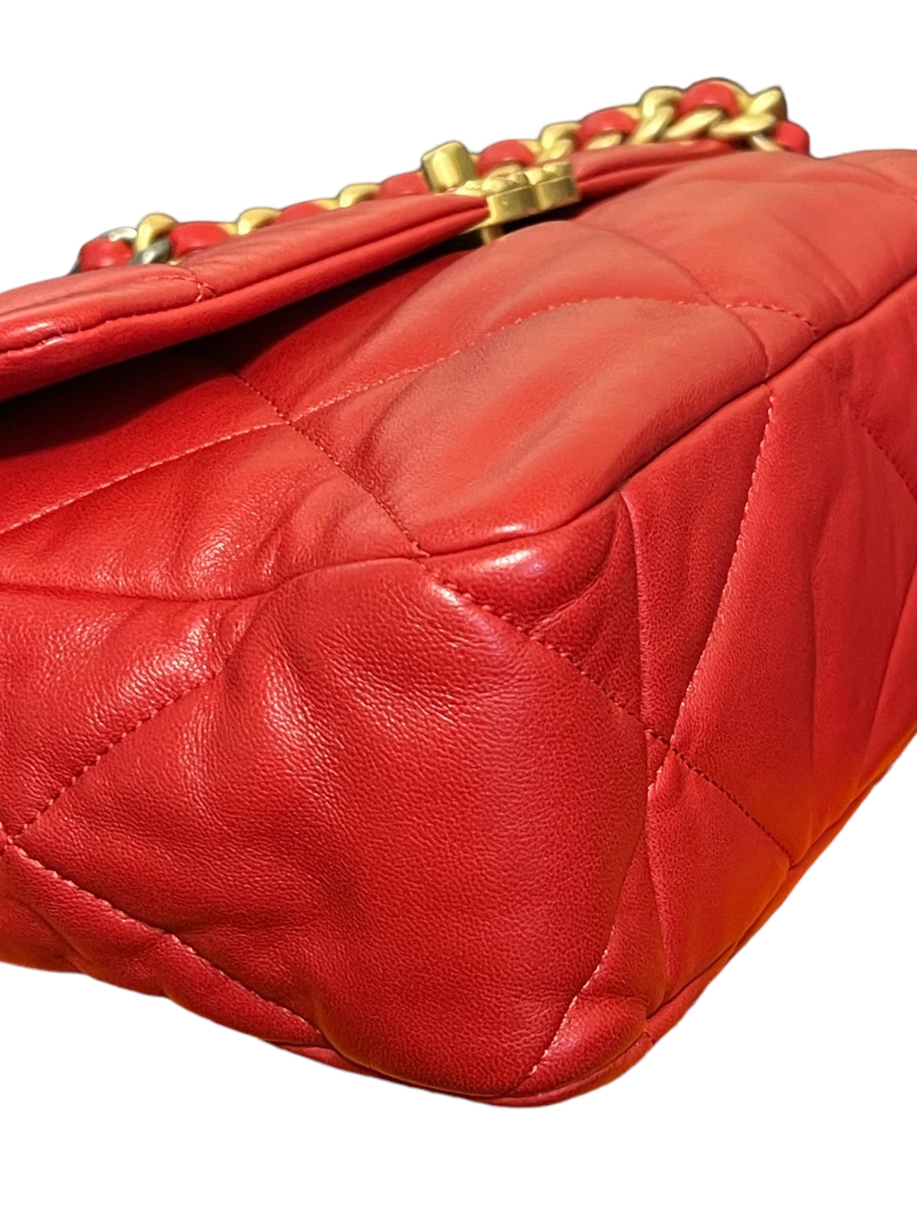 Chanel Borsa Chanel 19 Grande Rossa Borse