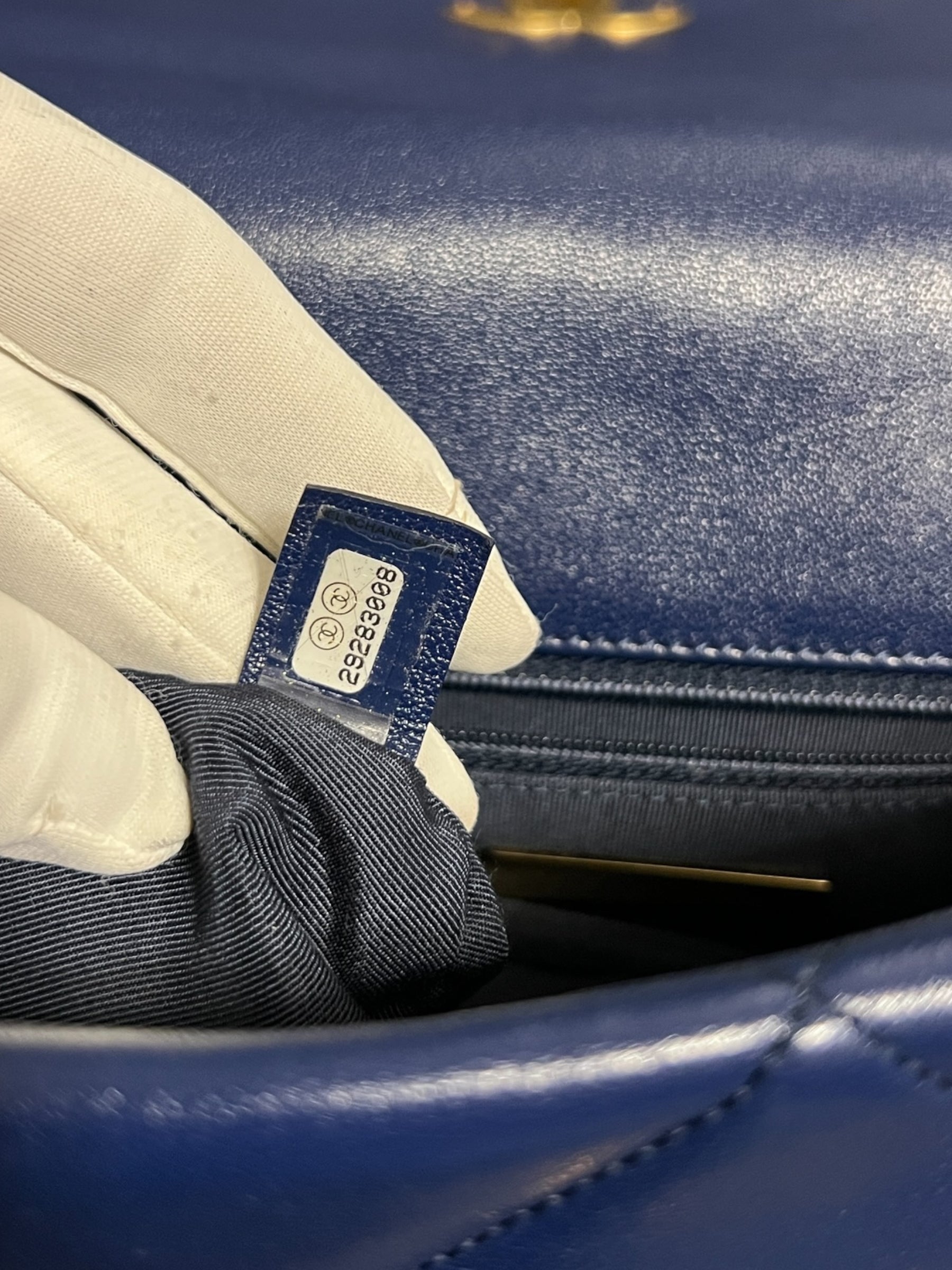Chanel Borsa Chanel 19 Grande Blu Borse