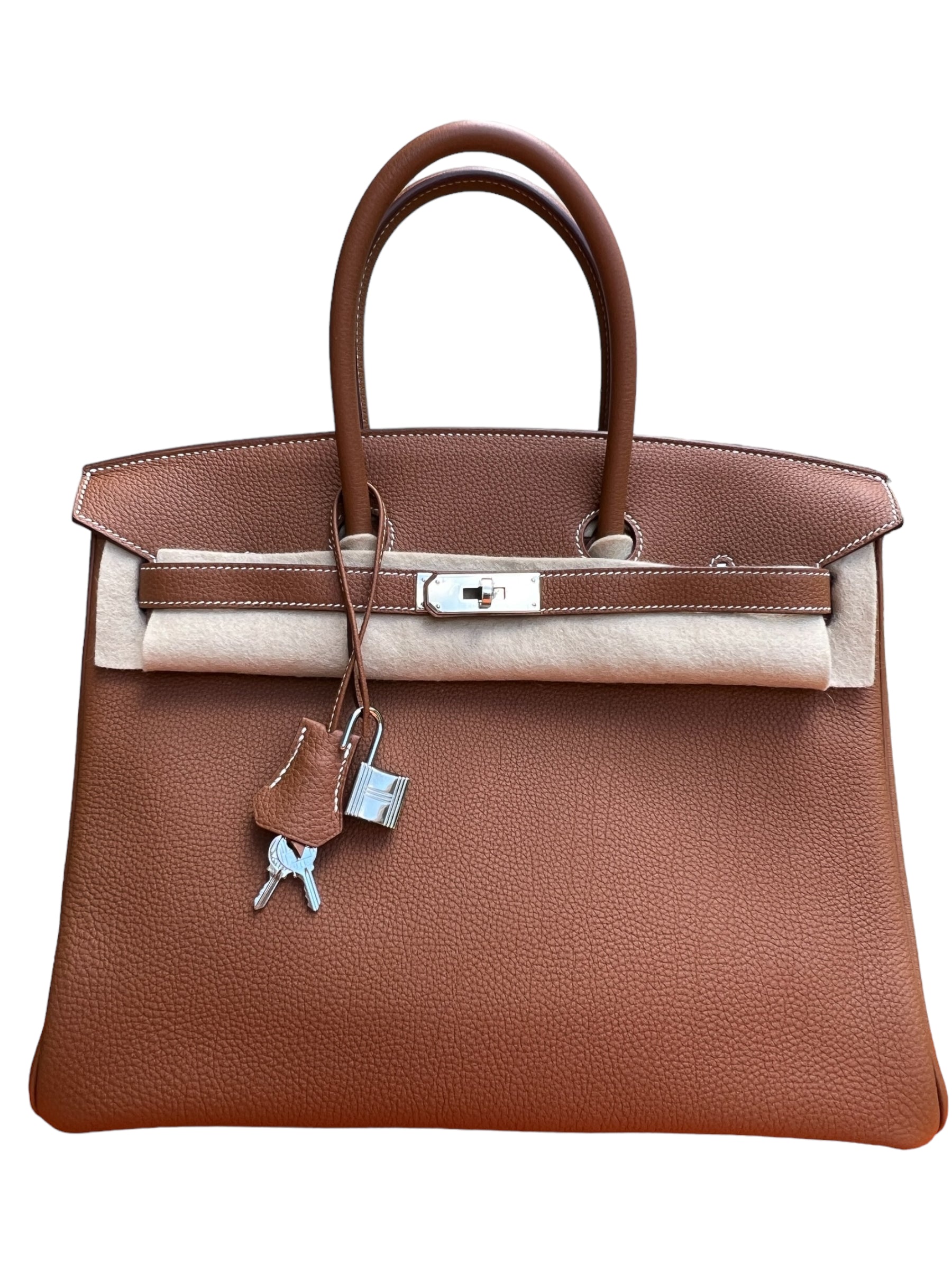 Hermès Borsa Hermès Birkin 35 Gold Togo Borse