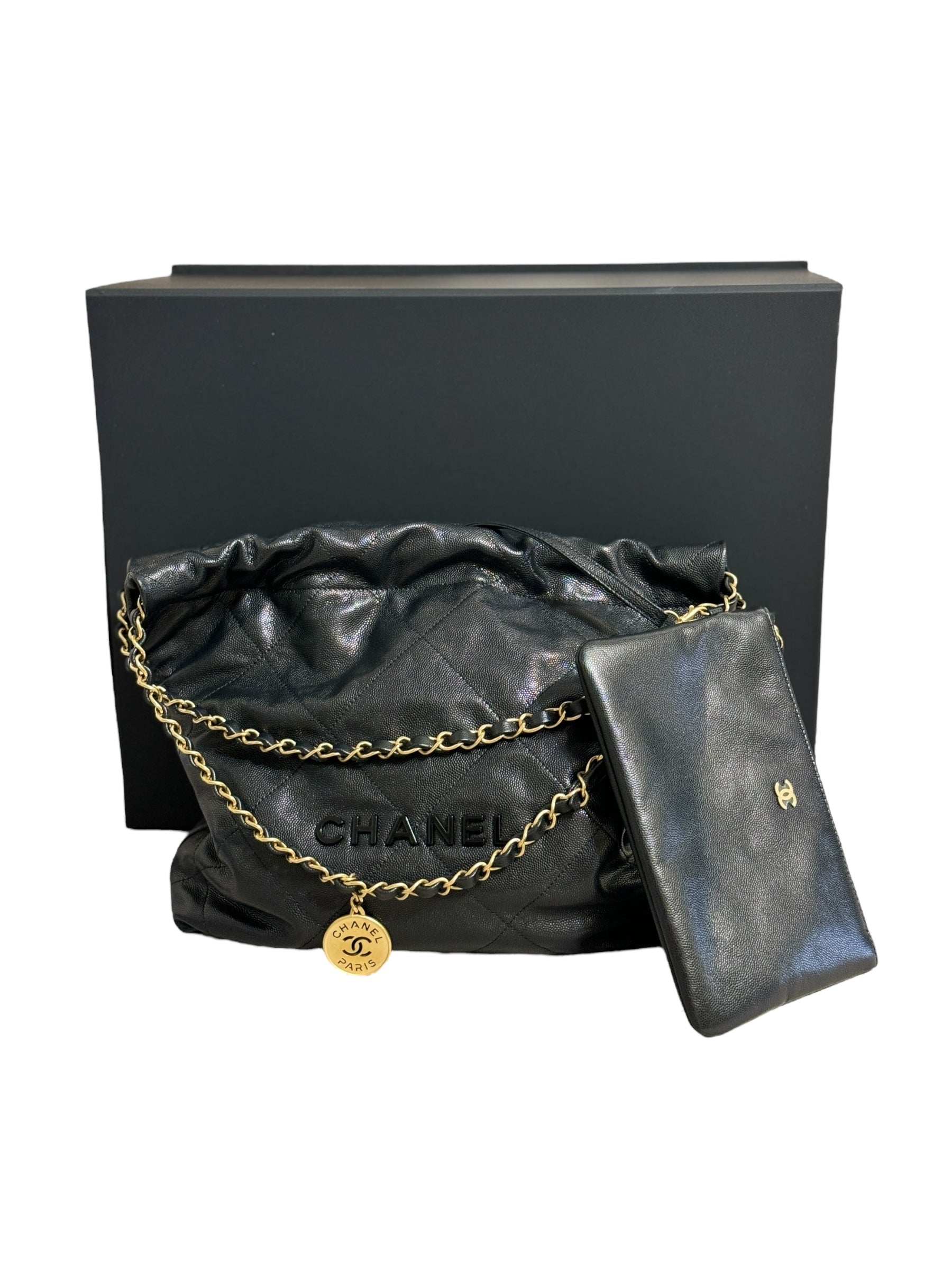 Chanel Borsa Chanel 22 Caviar Piccola Borse