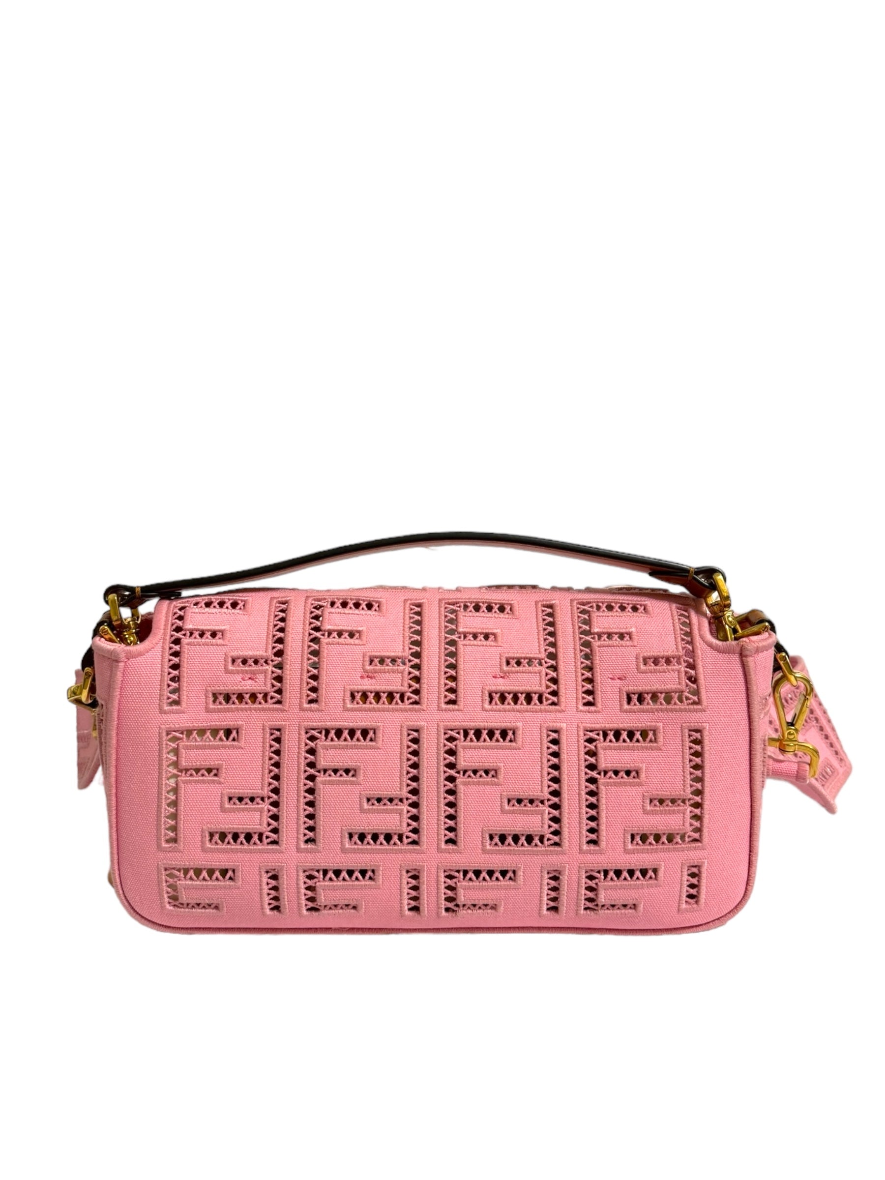 Fendi Borsa Fendi Baguette Tela Ricamata FF Borse