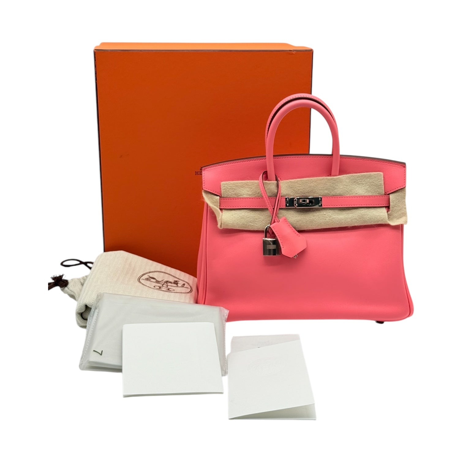 Hermès Hermès Birkin 25 Swift Rose D‘été Borse