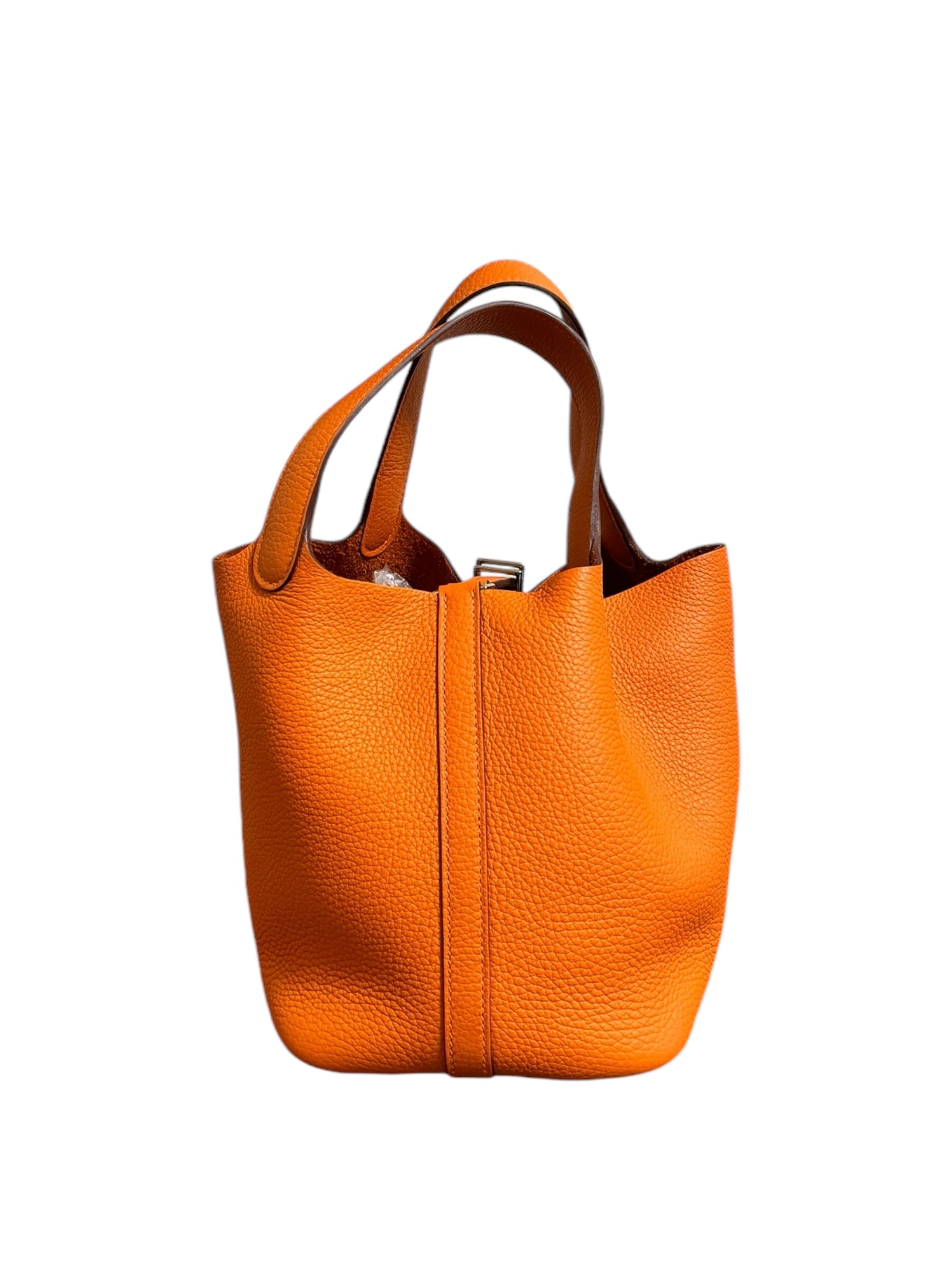 Hermès Borsa Hermès Picotin Lock 18 Orange Borse