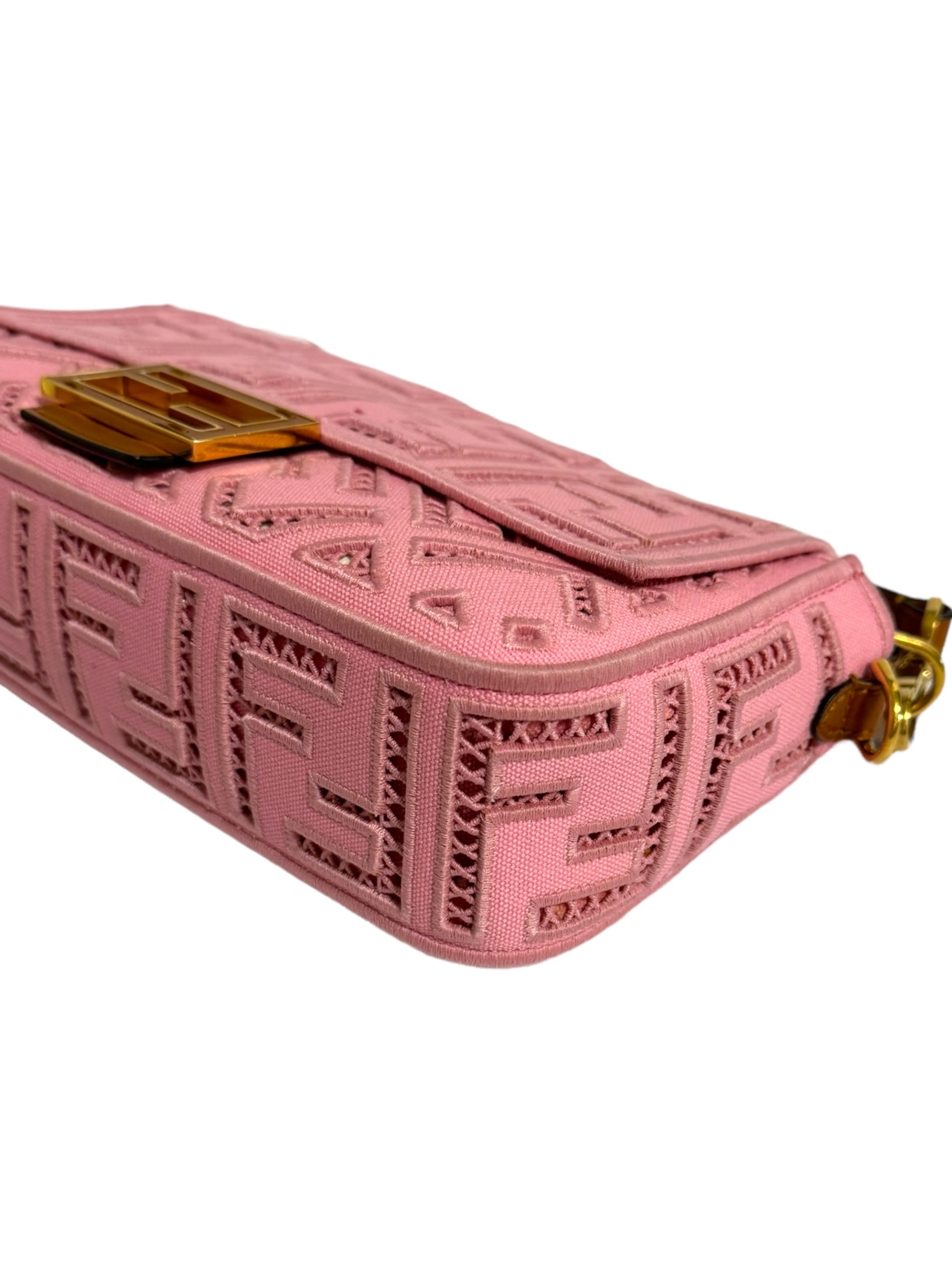 Fendi Borsa Fendi Baguette Tela Ricamata FF Borse