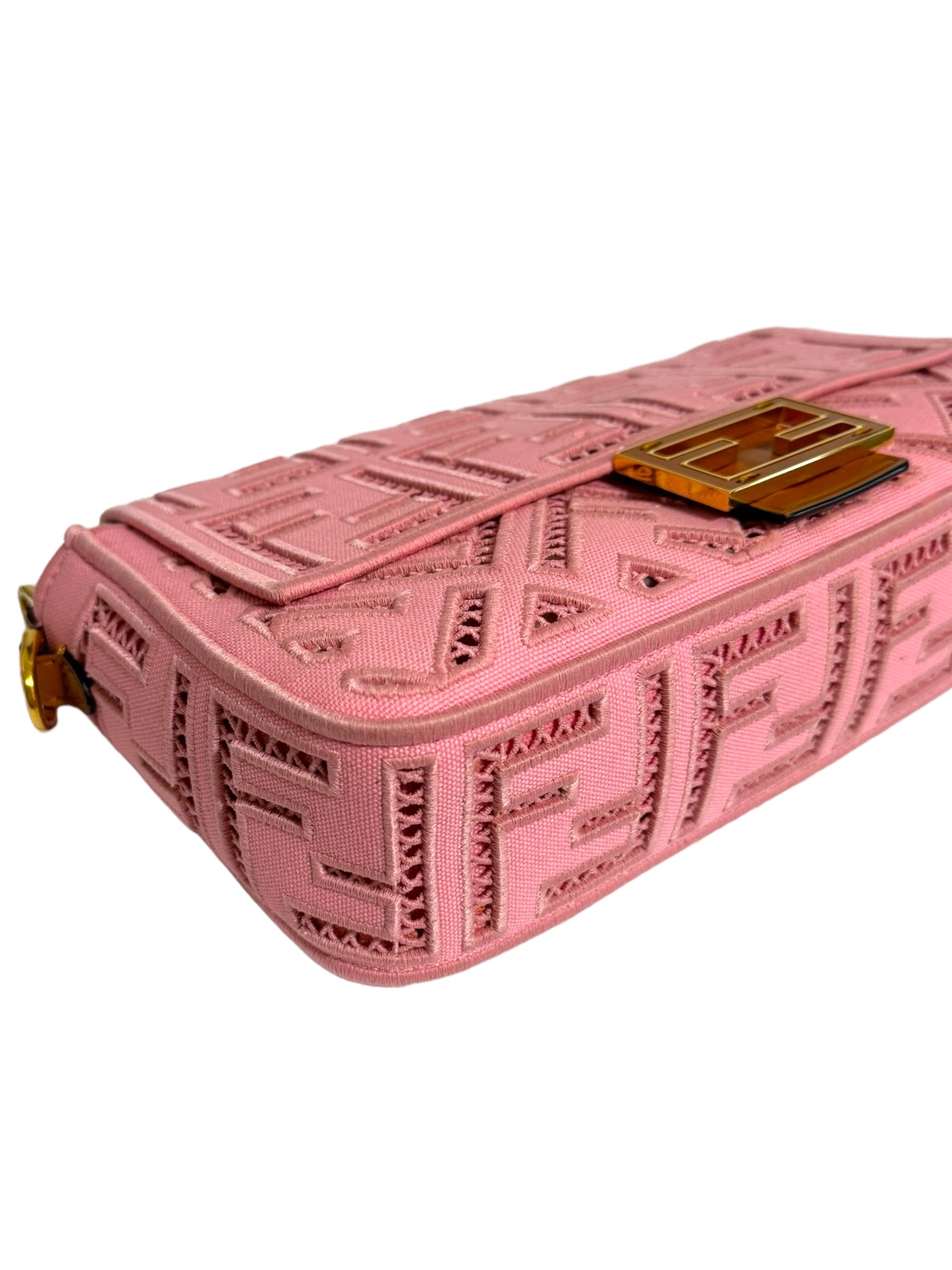 Fendi Borsa Fendi Baguette Tela Ricamata FF Borse