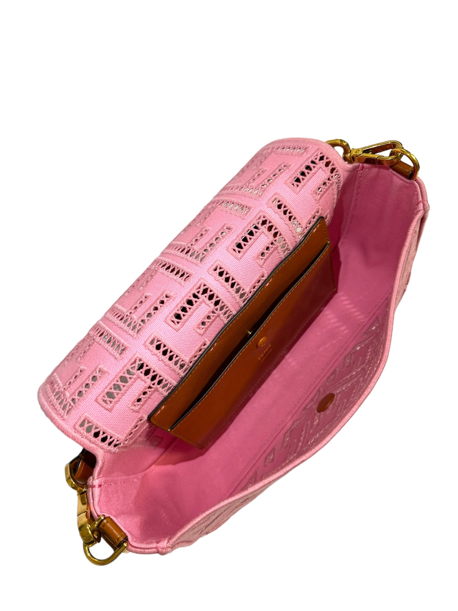 Fendi Borsa Fendi Baguette Tela Ricamata FF Borse