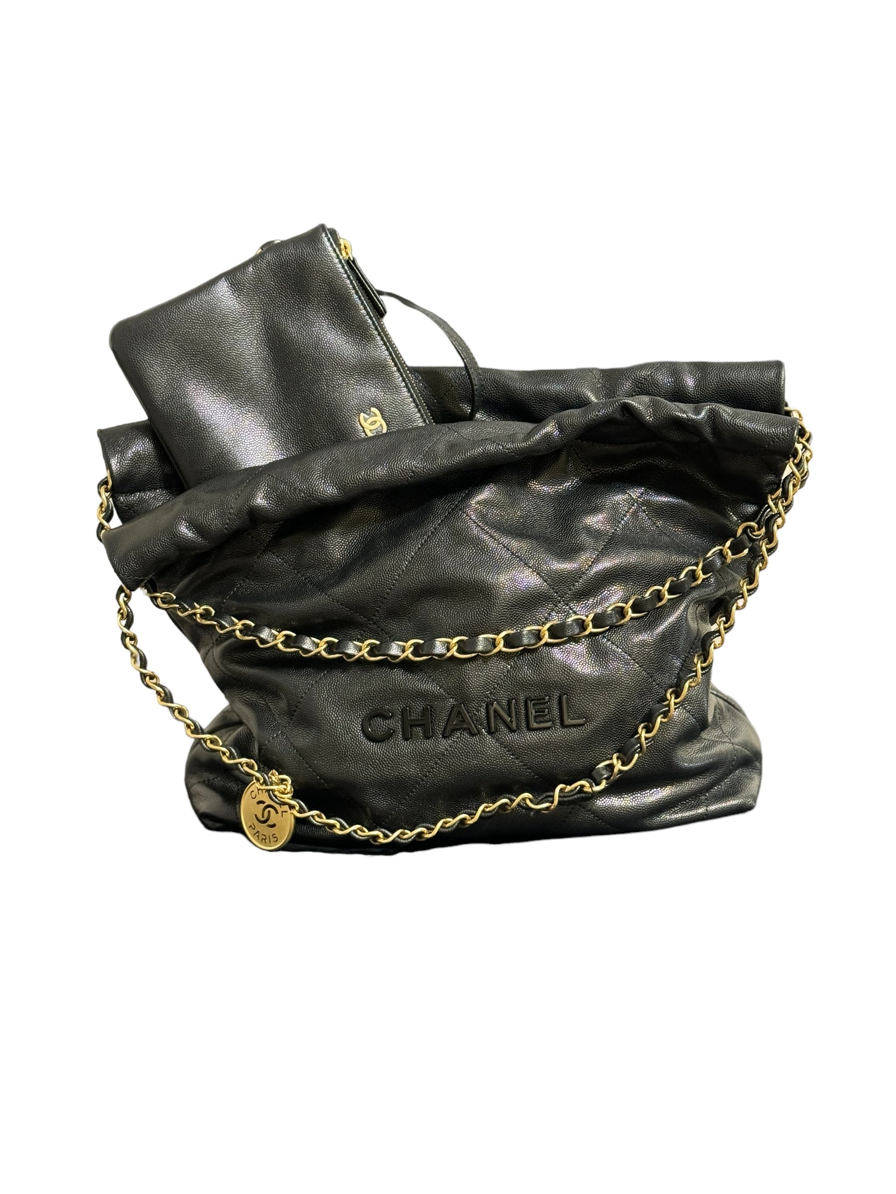 Chanel Borsa Chanel 22 Caviar Piccola Borse
