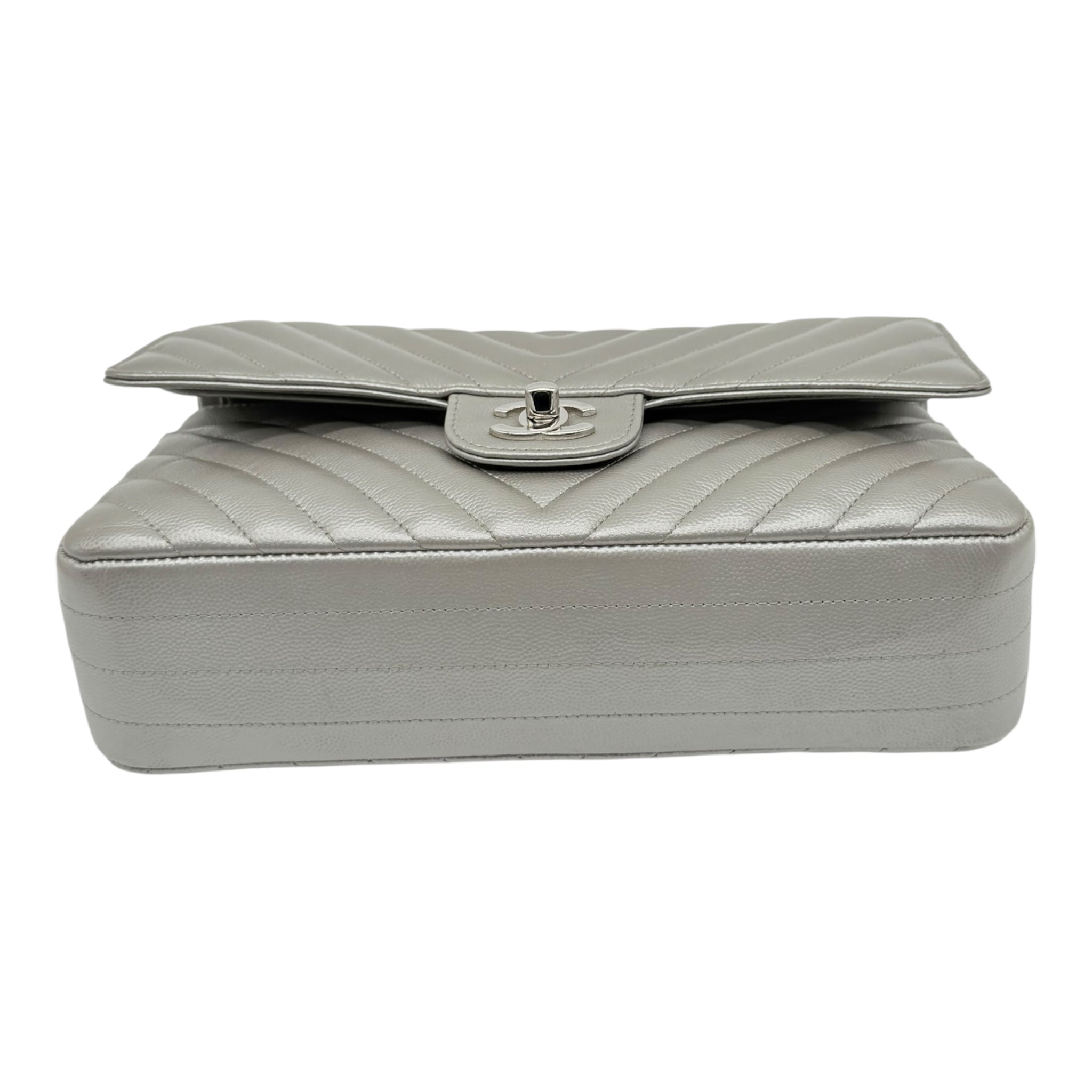 Chanel Chanel Timeless Classic Medium Argento Borse