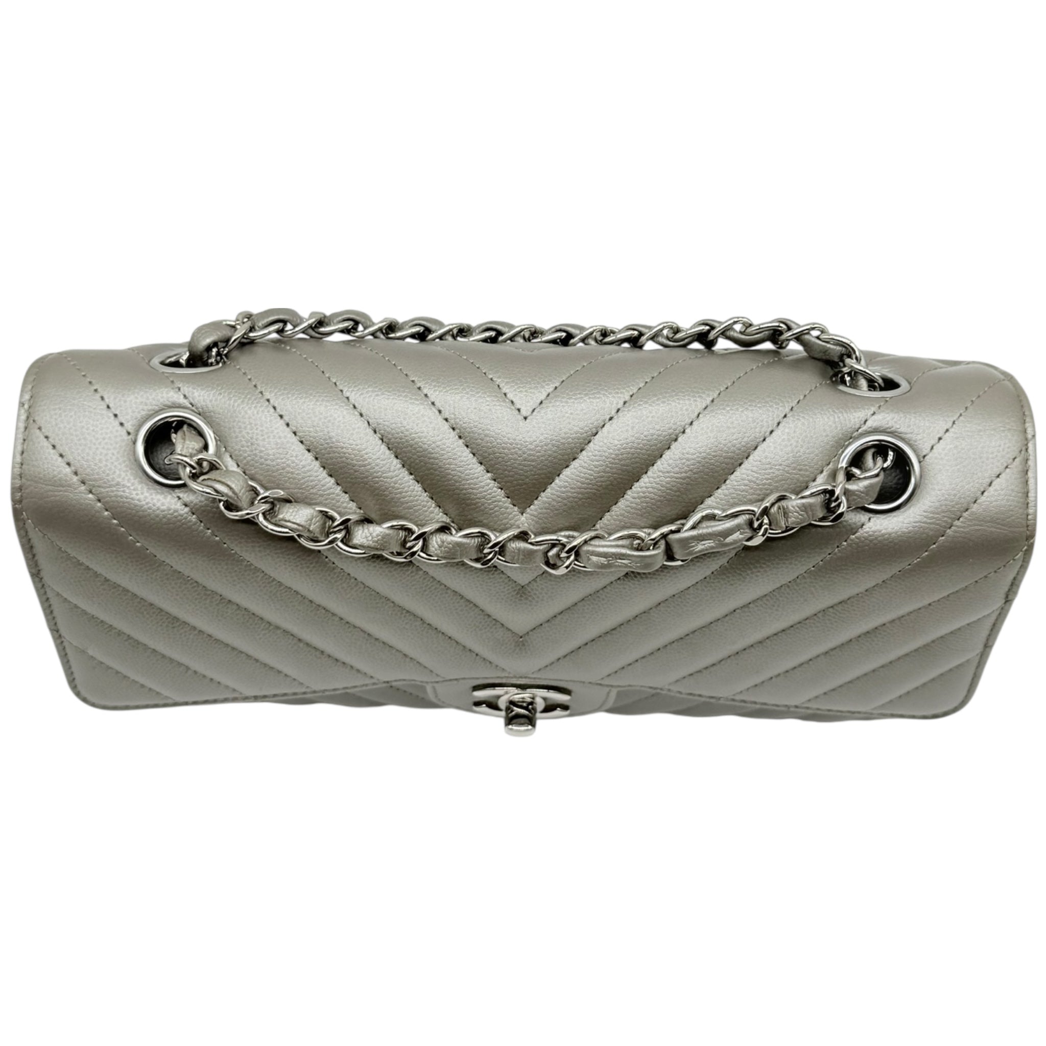 Chanel Chanel Timeless Classic Medium Argento Borse