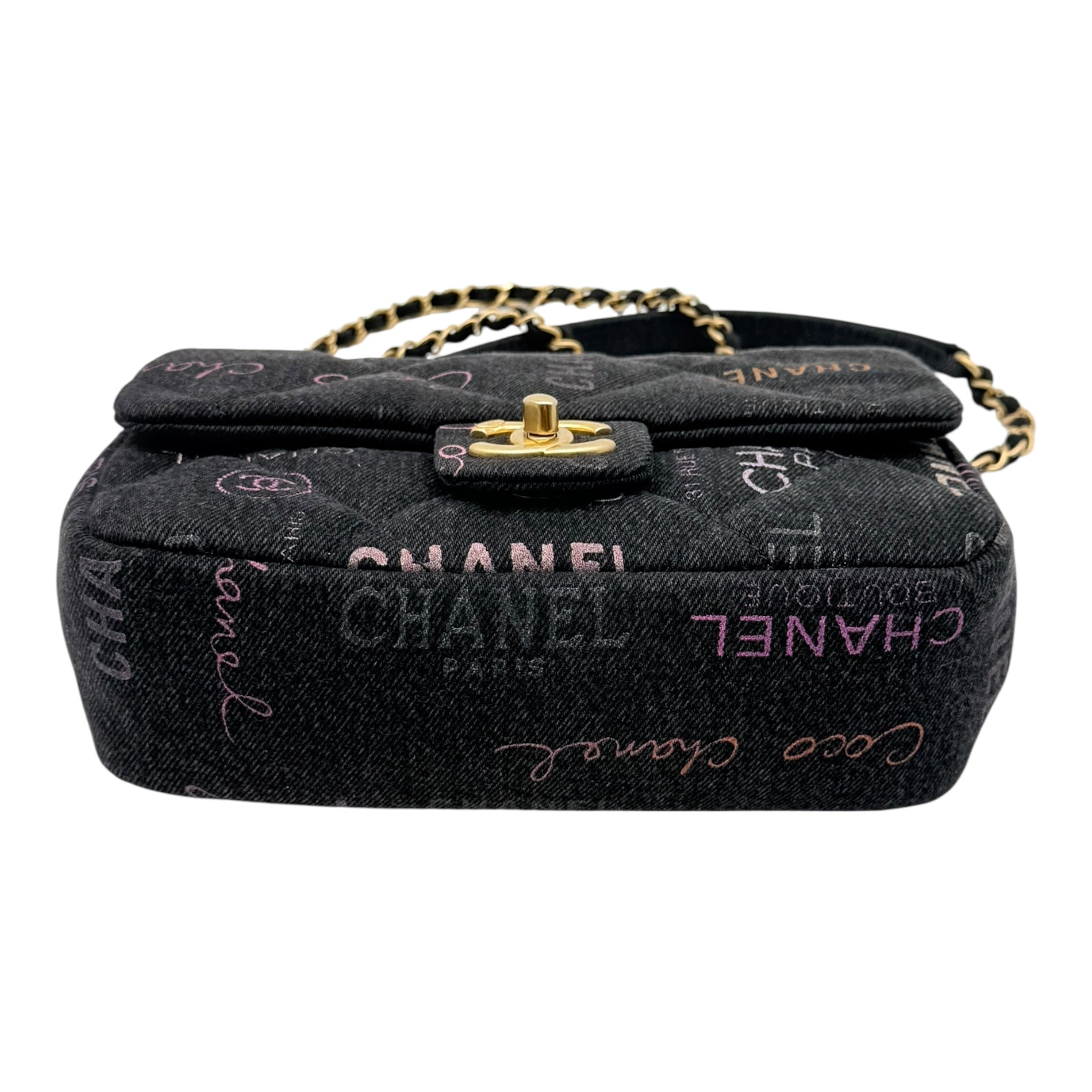 Chanel Chanel Mini Rectangular Denim Grafitti Borse, Novità