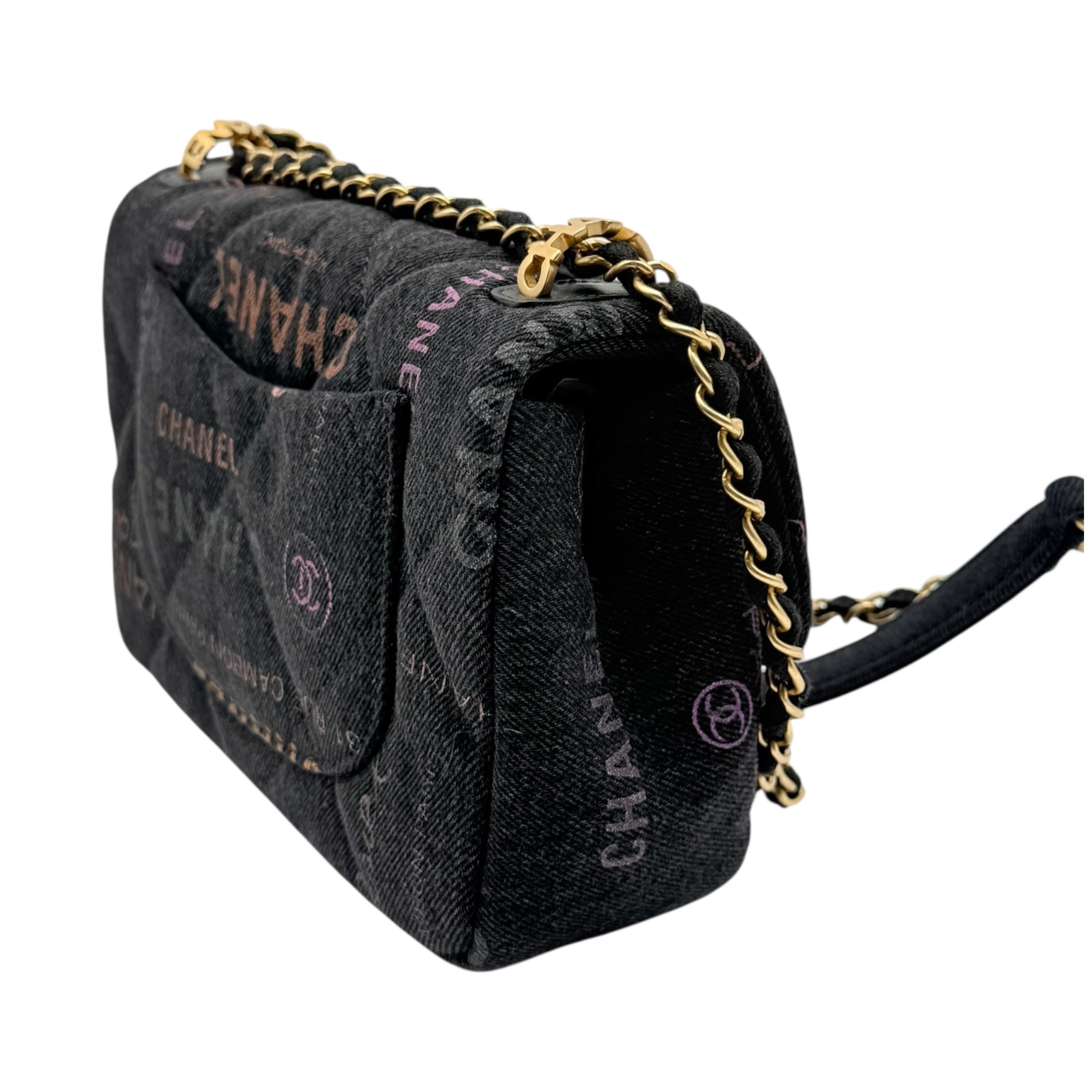 Chanel Chanel Mini Rectangular Denim Grafitti Borse, Novità