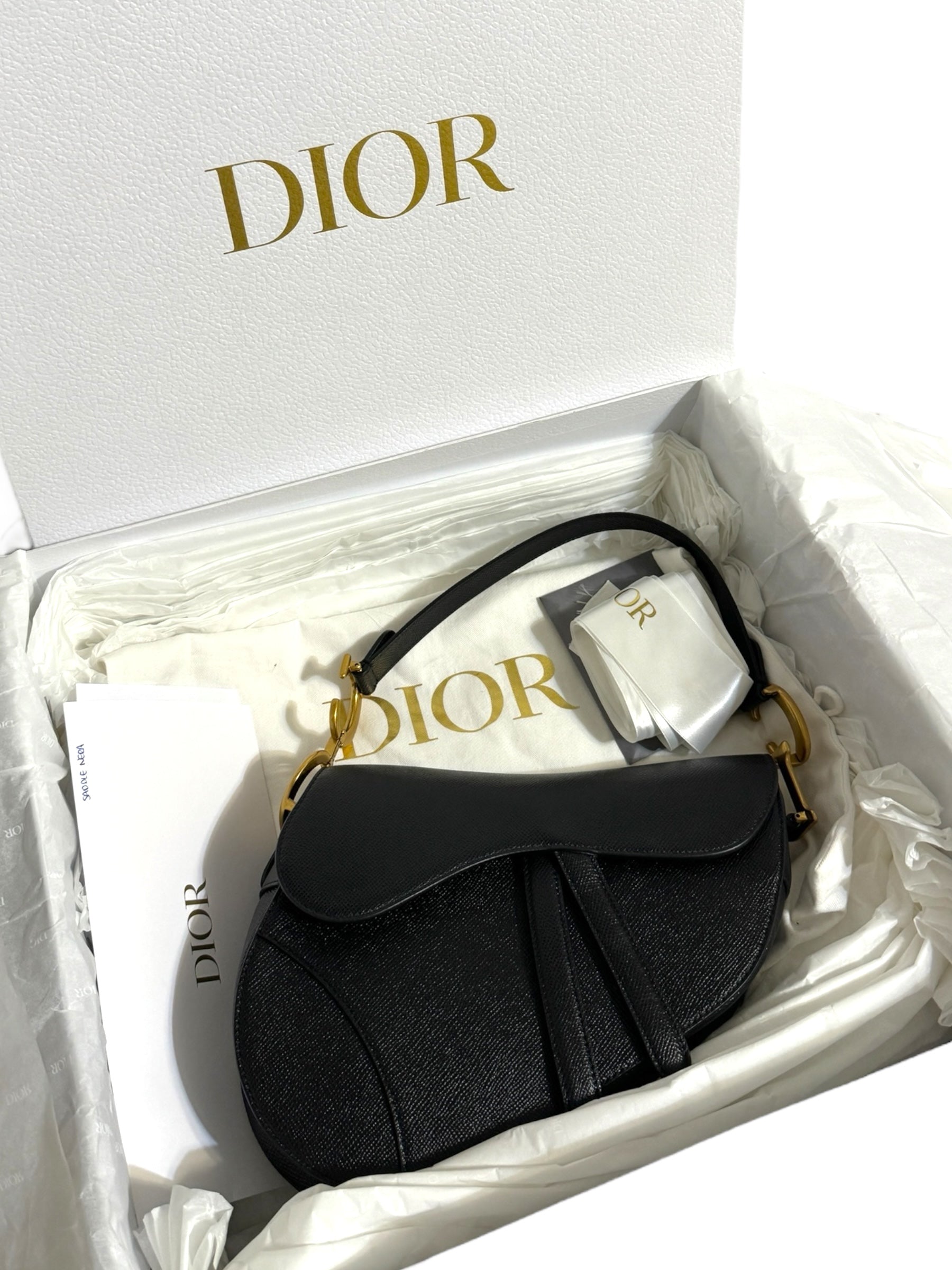 Dior Borsa Dior Saddle pelle granulata Borse