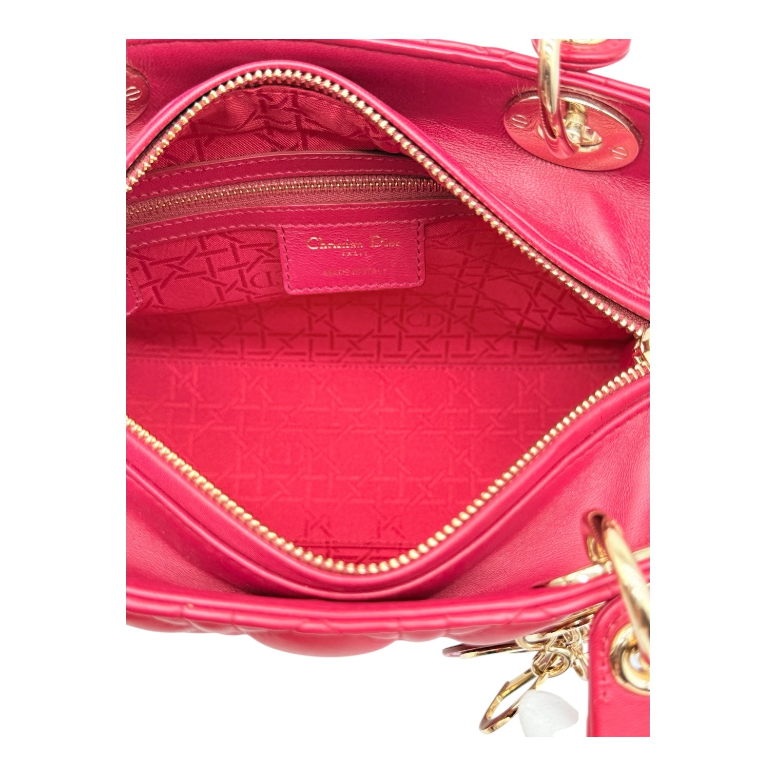 Dior Lady Dior Media Rosso Ciliegia Borse, Novità, Prodotti