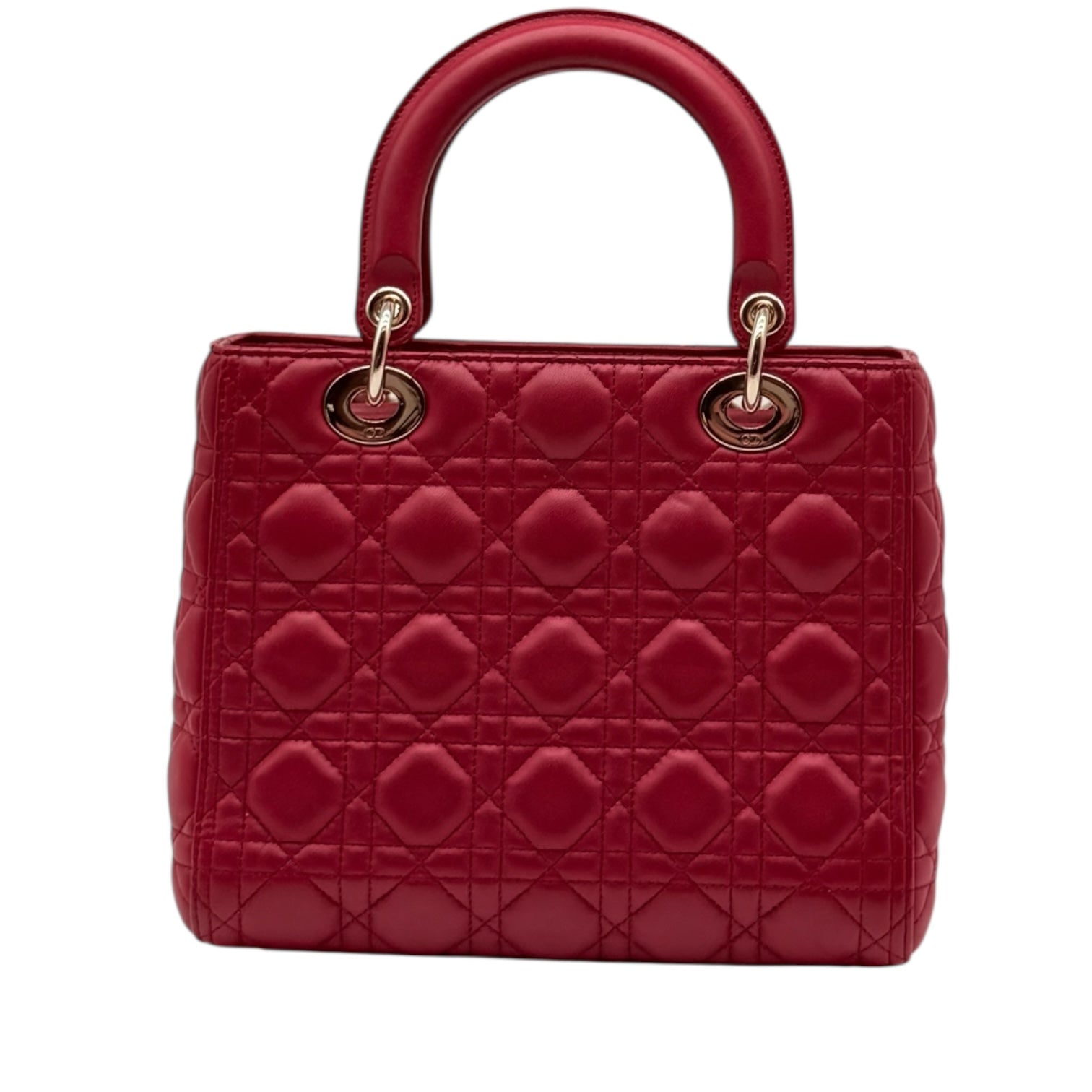 Dior Lady Dior Media Rosso Ciliegia Borse, Novità, Prodotti