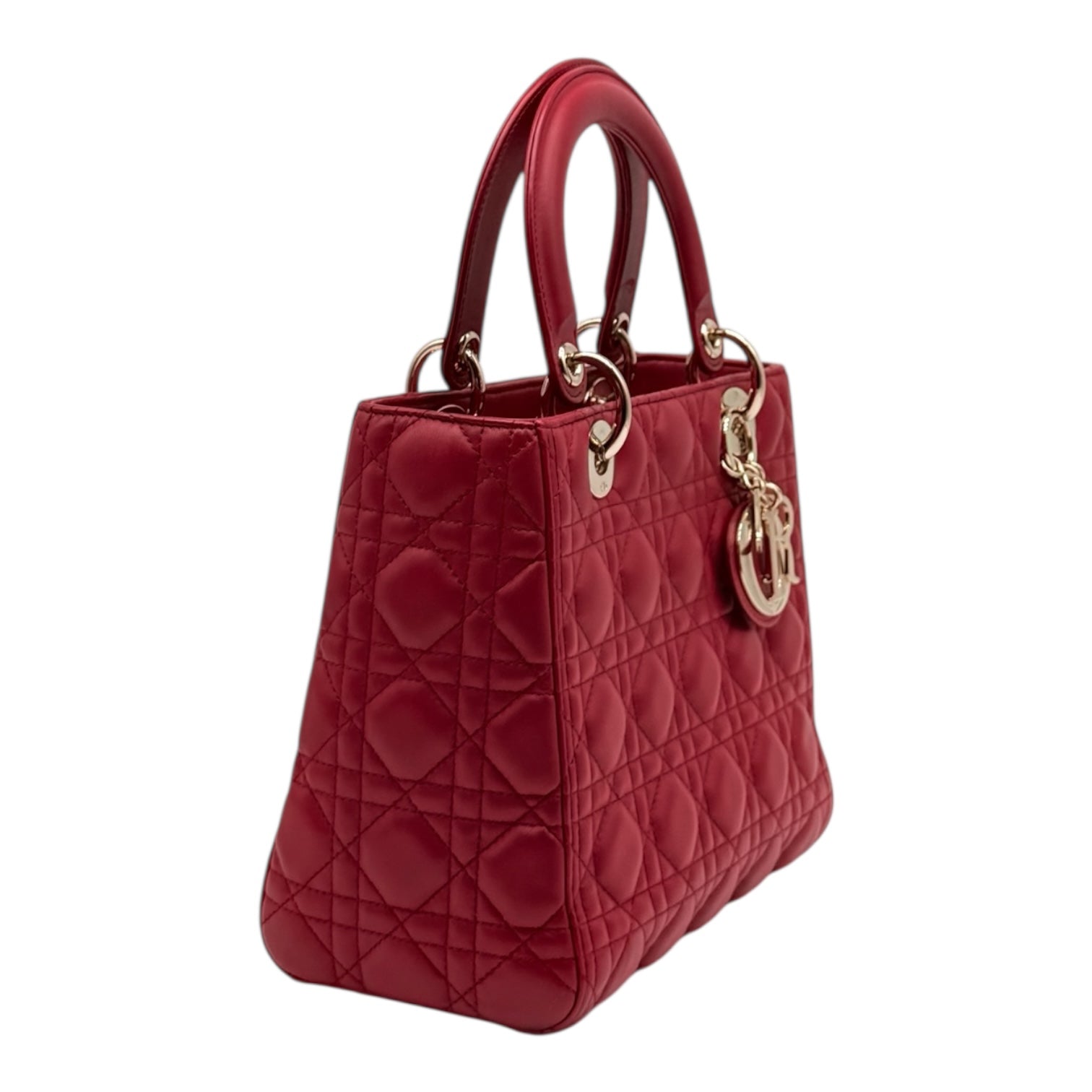 Dior Lady Dior Media Rosso Ciliegia Borse, Novità, Prodotti