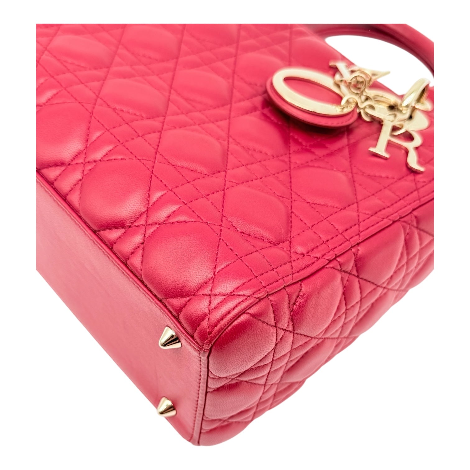 Dior Lady Dior Media Rosso Ciliegia Borse, Novità, Prodotti