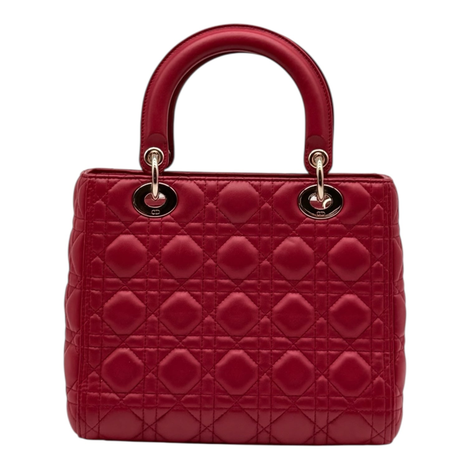 Dior Lady Dior Media Rosso Ciliegia Borse, Novità, Prodotti