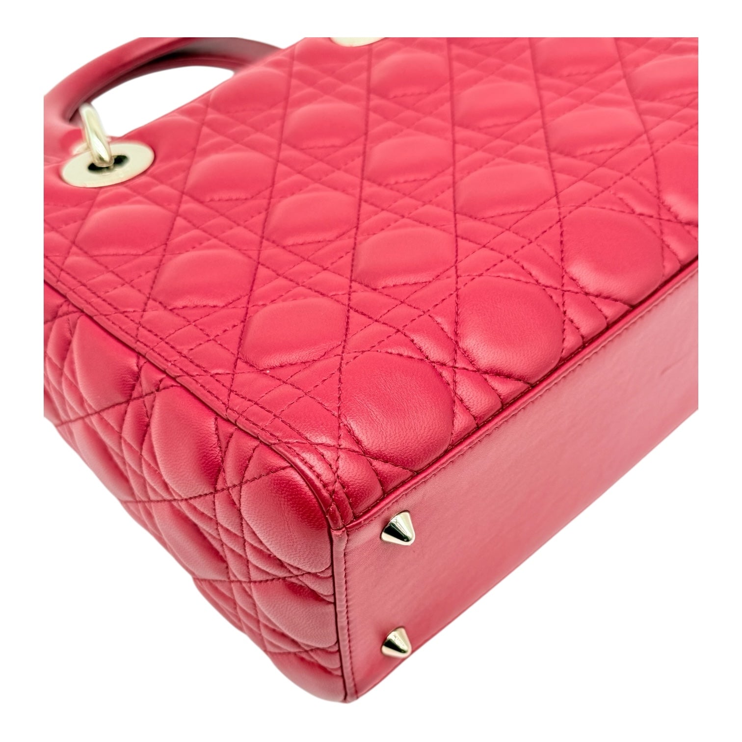 Dior Lady Dior Media Rosso Ciliegia Borse, Novità, Prodotti