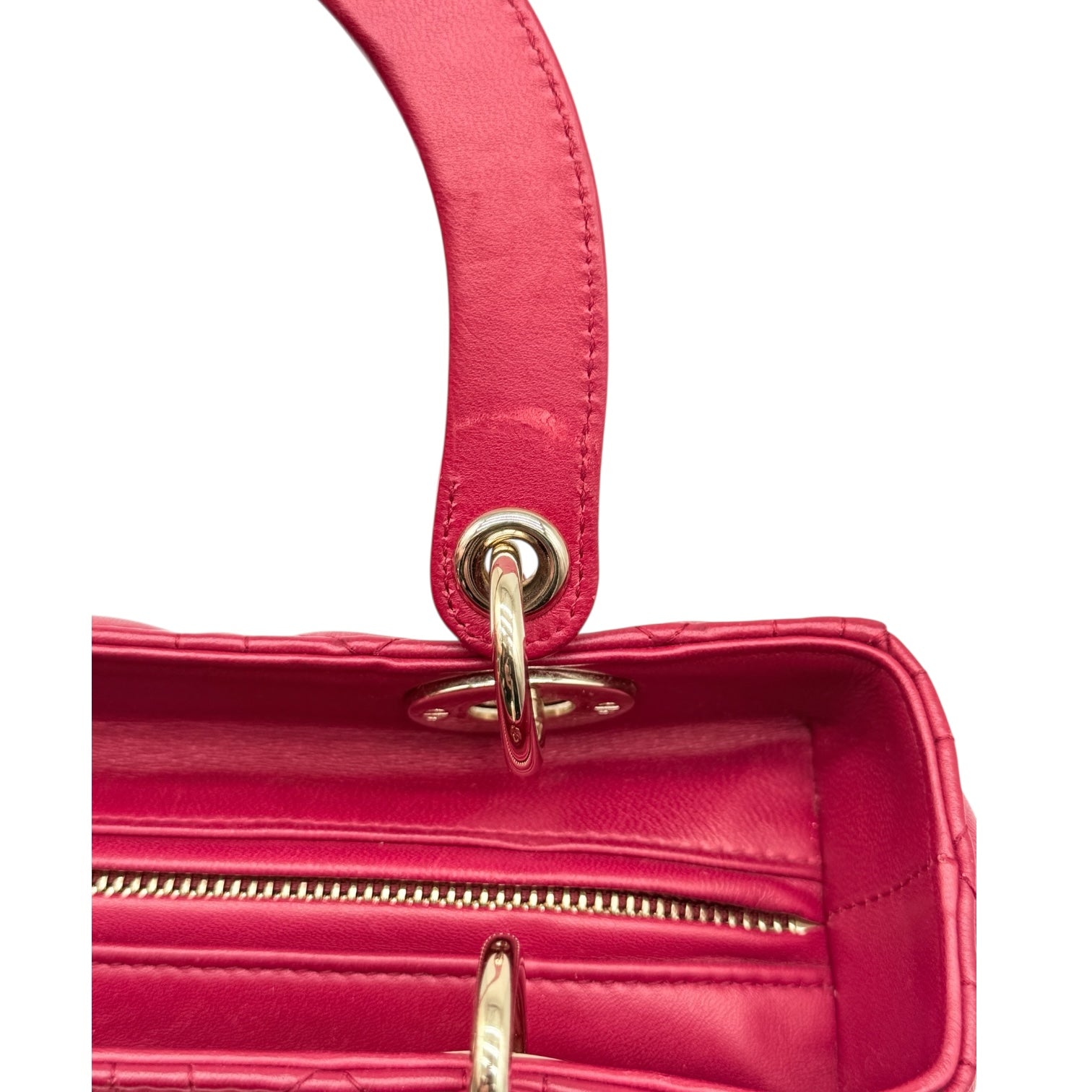 Dior Lady Dior Media Rosso Ciliegia Borse, Novità, Prodotti