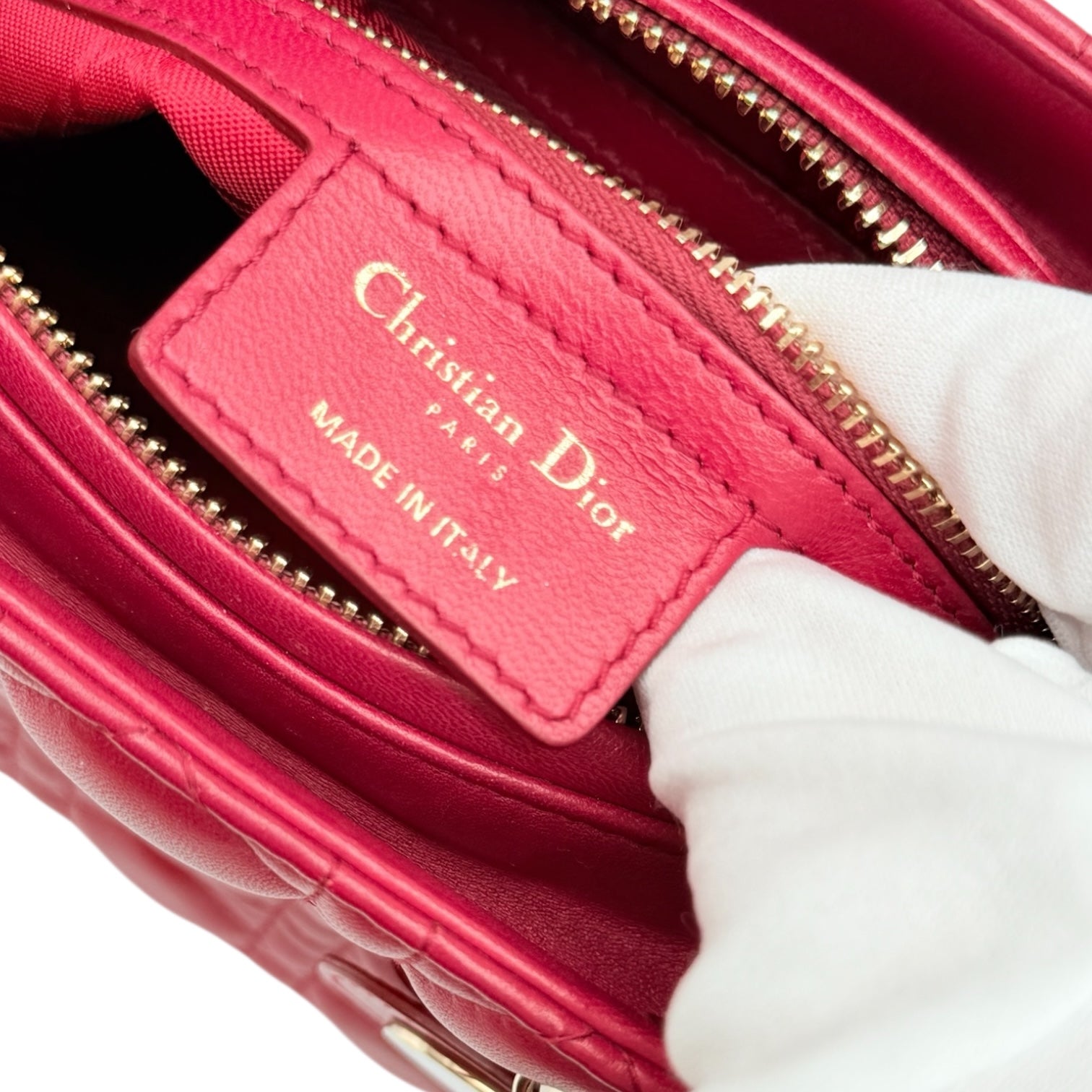 Dior Lady Dior Media Rosso Ciliegia Borse, Novità, Prodotti