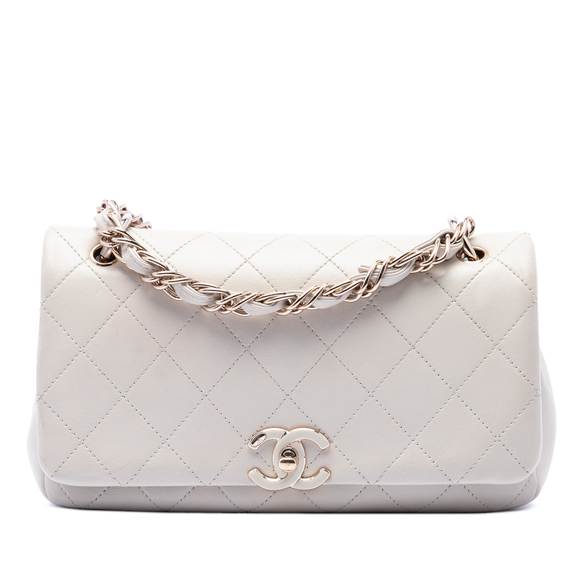 Chanel Large Twist Chain Enamel CC Flap