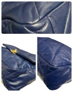 Borsa chanel 19 grande blue in pelle