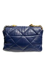 Borsa chanel 19 grande blue in pelle