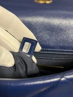 Borsa chanel 19 grande blue in pelle